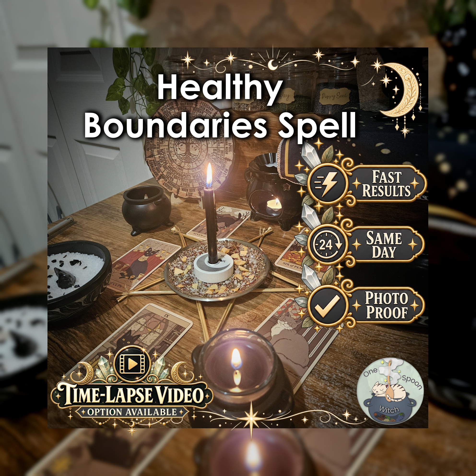 Healthy Boundaries Spell - SAME DAY Casting for Boundaries, Self-Respect, Confidence, Emotional Protection, Personal Power