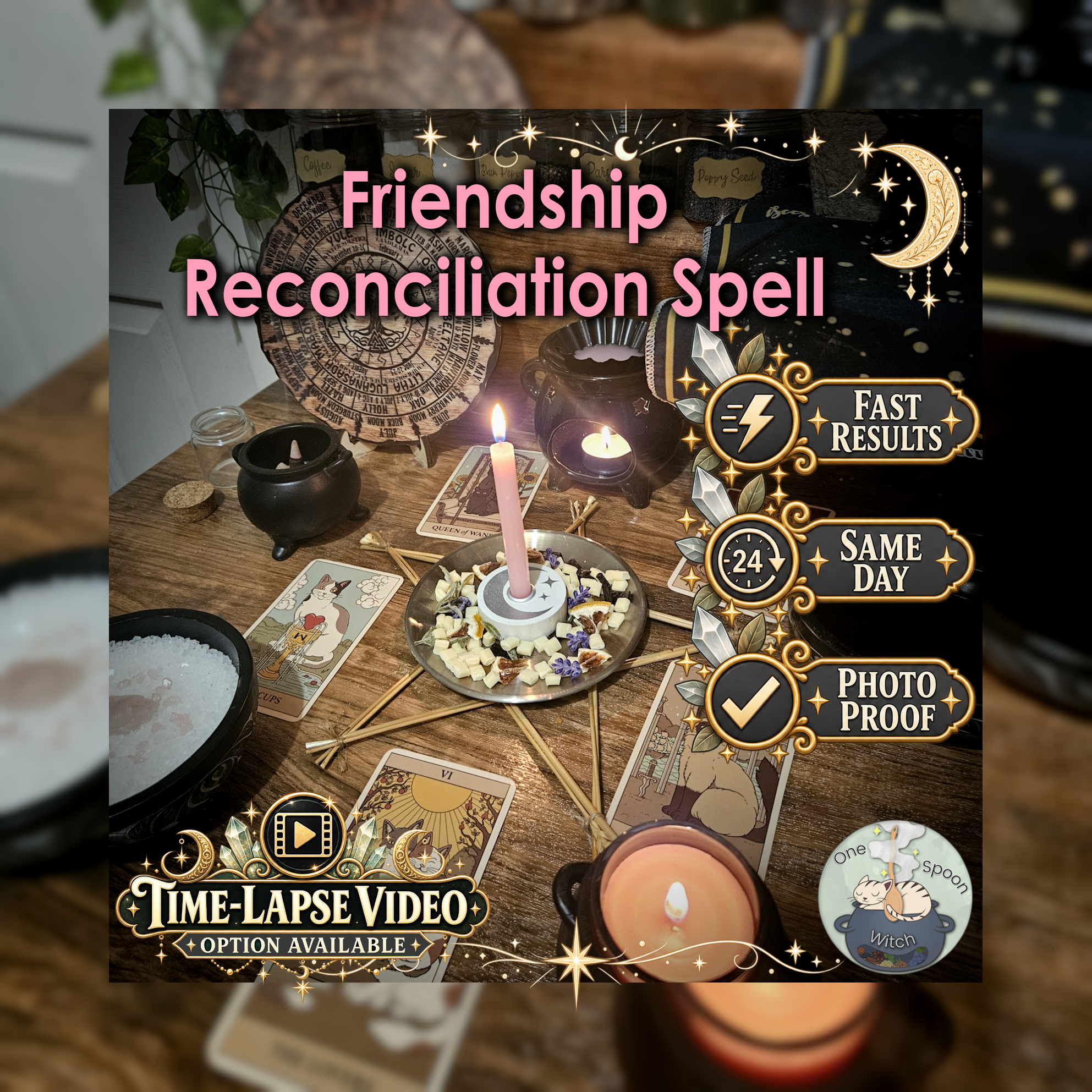 Friendship Reconciliation Spell - SAME DAY Casting for Reconciliation, Friendship, Forgiveness, Communication, Trust