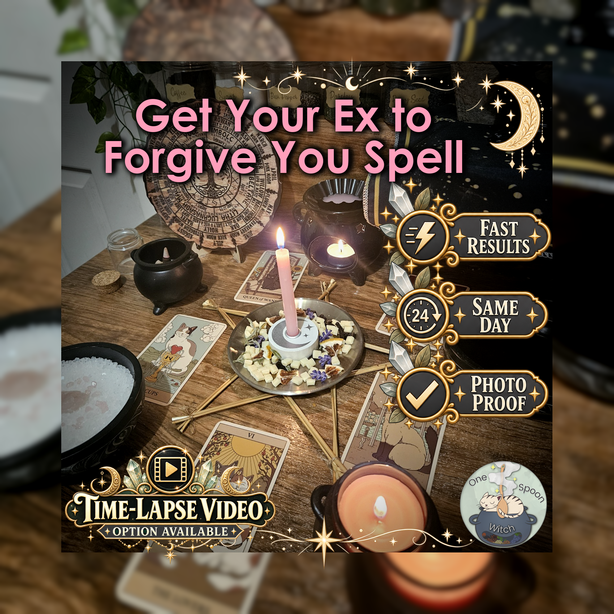 Get Your Ex to Forgive You Spell - SAME DAY Casting for Forgiveness, Reconciliation, Understanding, Healing, Communication