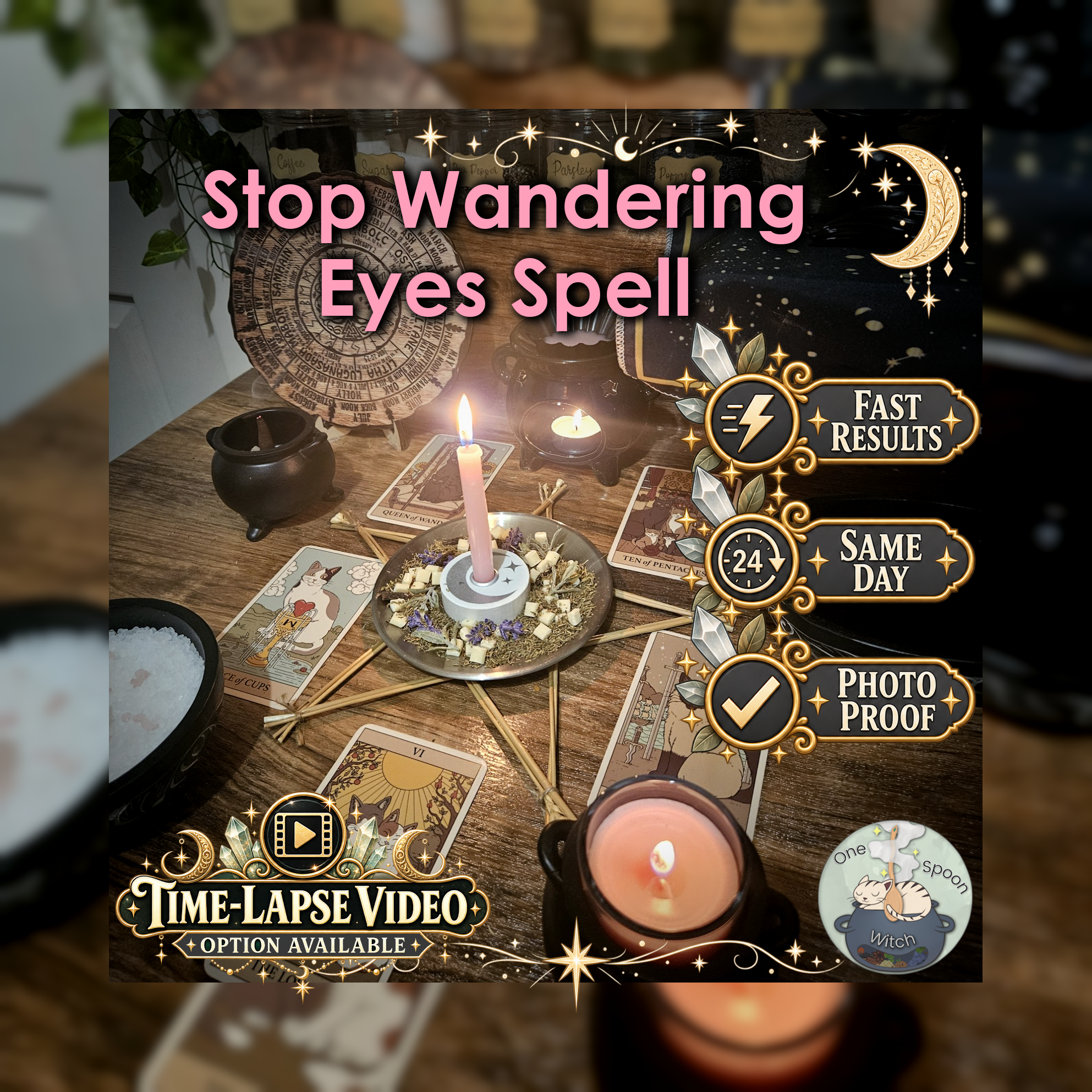 Stop Wandering Eyes Spell - SAME DAY Casting for Loyalty, Fidelity, Commitment, Trust, Devotion