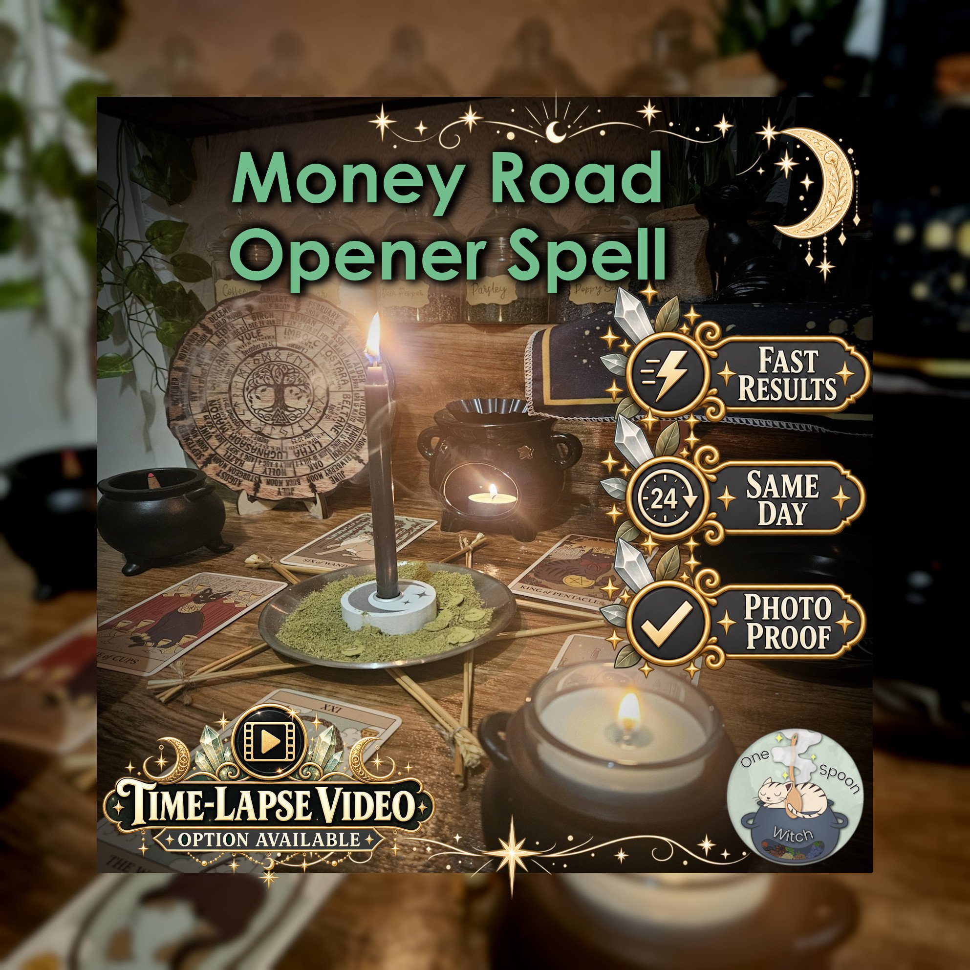 Money Road Opener Spell - SAME DAY Casting for New Earnings Paths, Career Openings, Business Opportunities & Forward Momentum