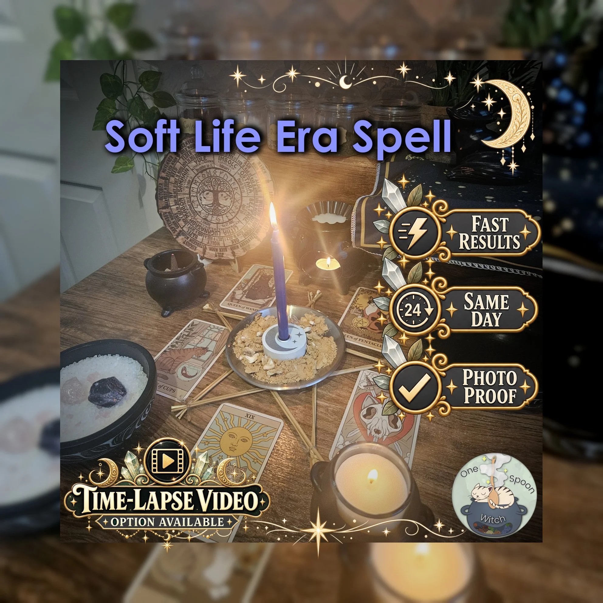 Soft Life Era Spell - SAME DAY Casting for Everyday Ease, Rest, Calm Boundaries & Gentle Routines