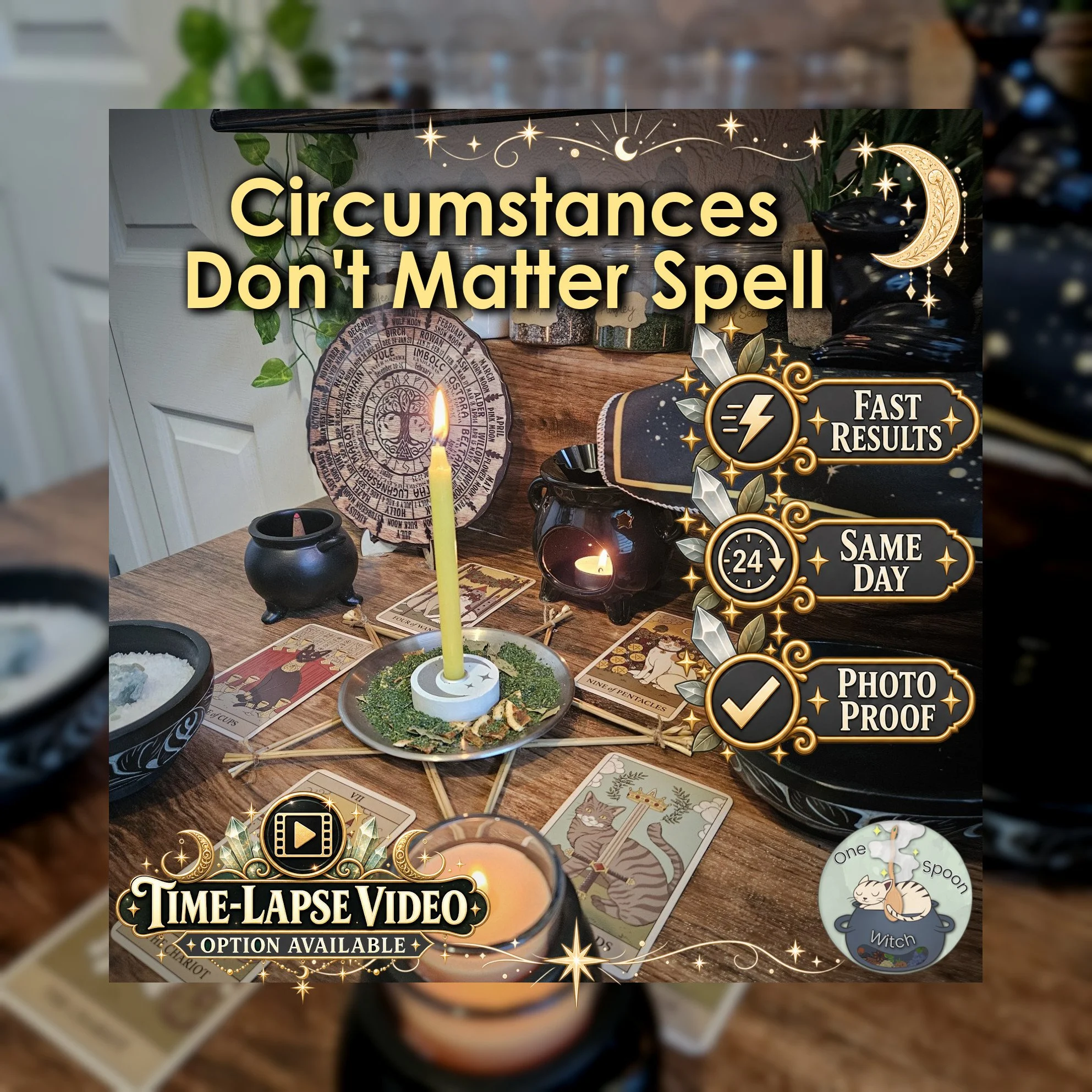 Circumstances Don't Matter Spell - SAME DAY Casting for Steady Focus, Self-Belief, Resilience & Persistence