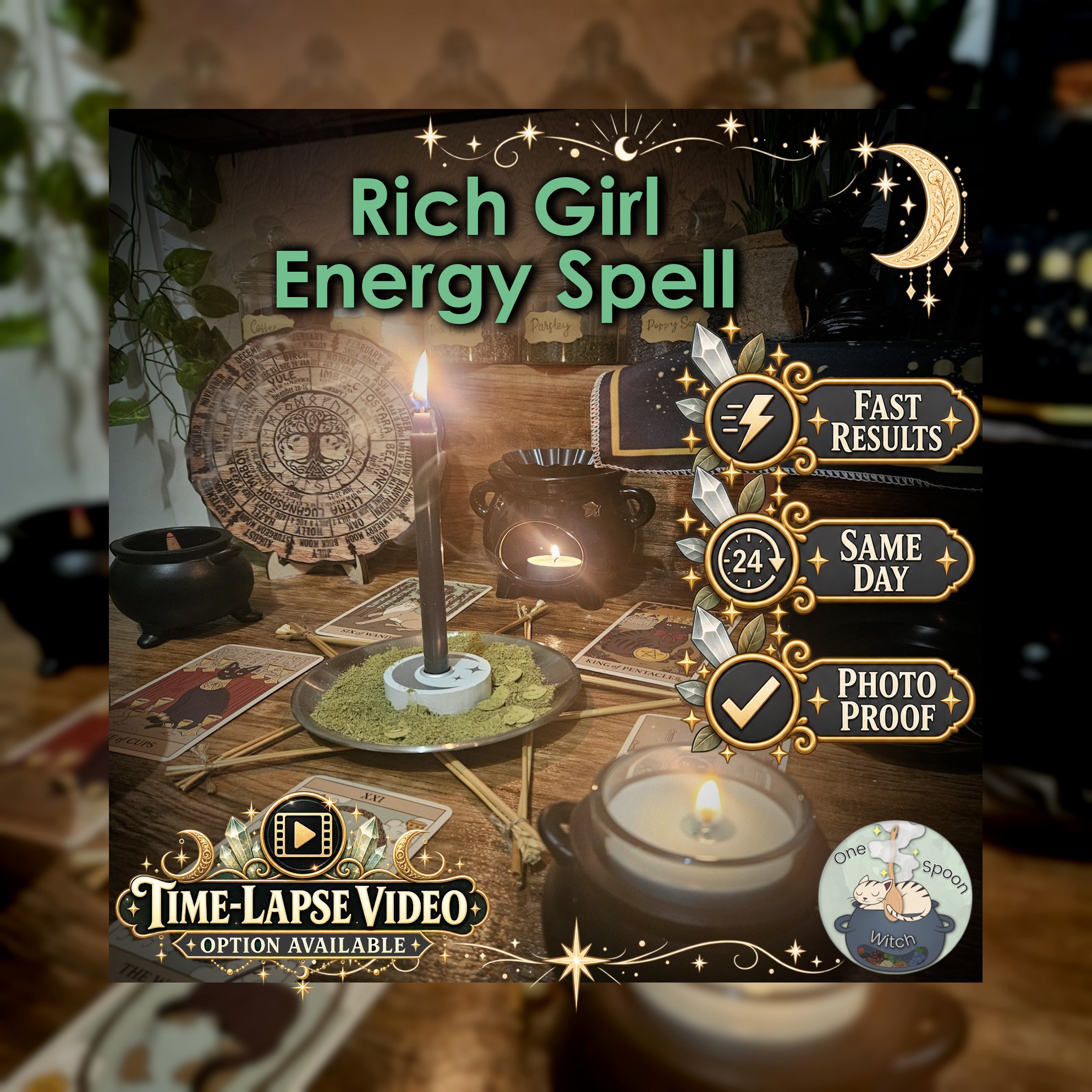 Rich Girl Energy Spell - SAME DAY Casting for Financial Confidence, Personal Standards, Self-Worth & Abundance