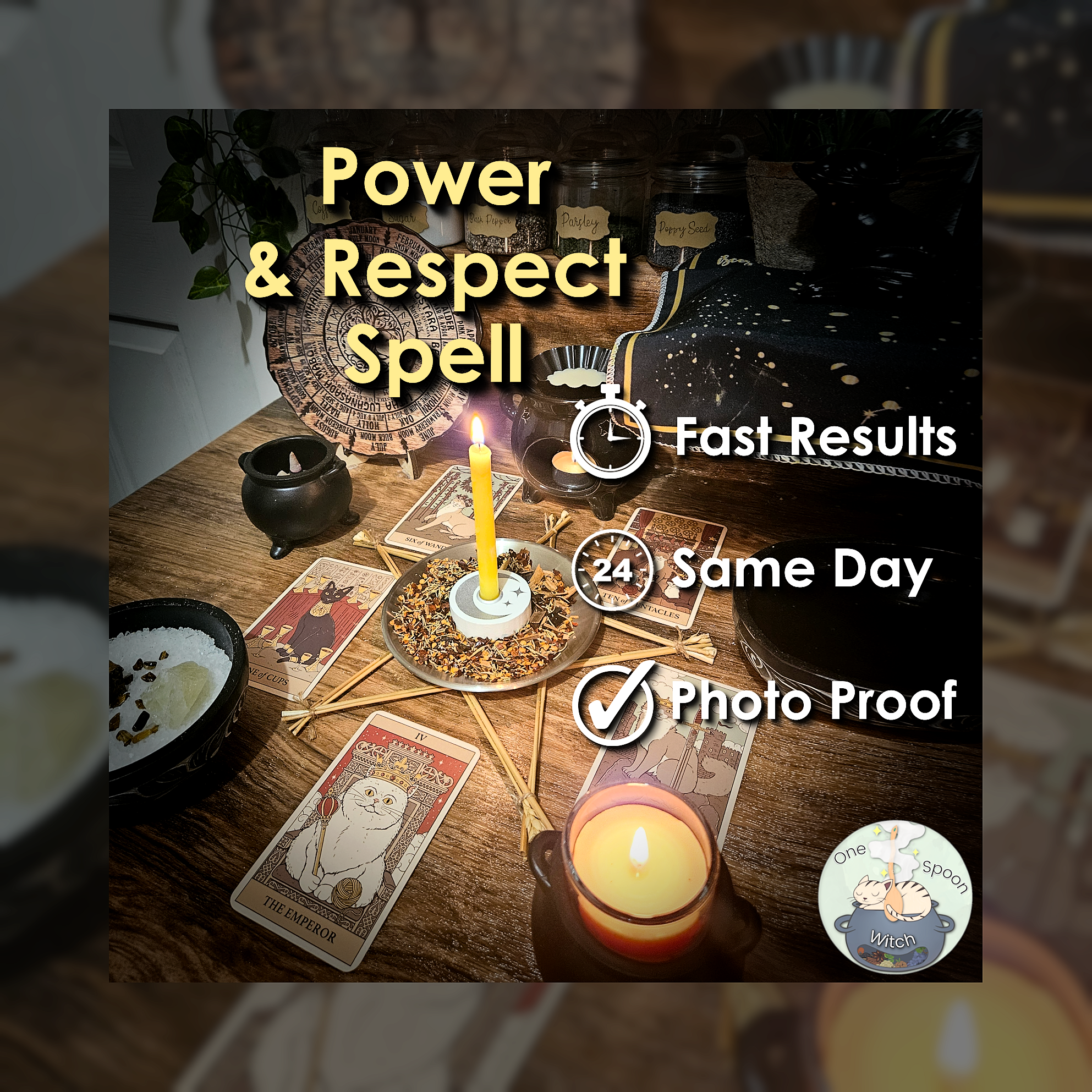 Power and Respect Spell - SAME DAY Casting for Adoration, Recognition, Fame, Opportunity, & Success 🏆