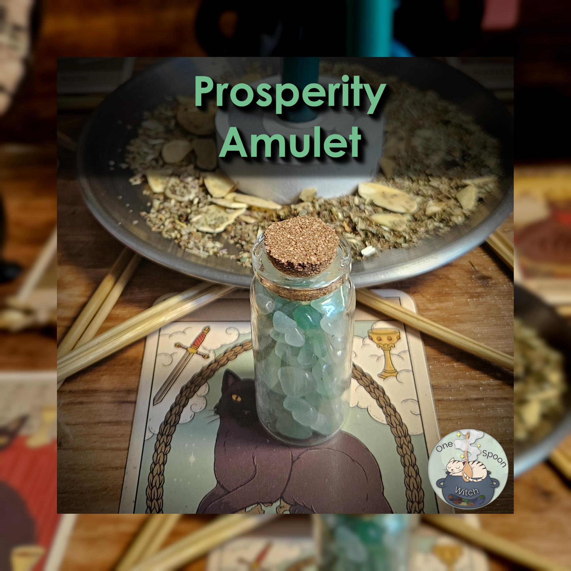 Ritually Bound Prosperity Amulet - Magnet for Financial Abundance, Success, Wealth, Opportunity, Fortune (Aventurine Crystal Jar Vessel) 💫