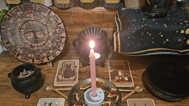 A close-up video showing the same-day ritual and spell casting in progress for the Relationship Repair Spell.