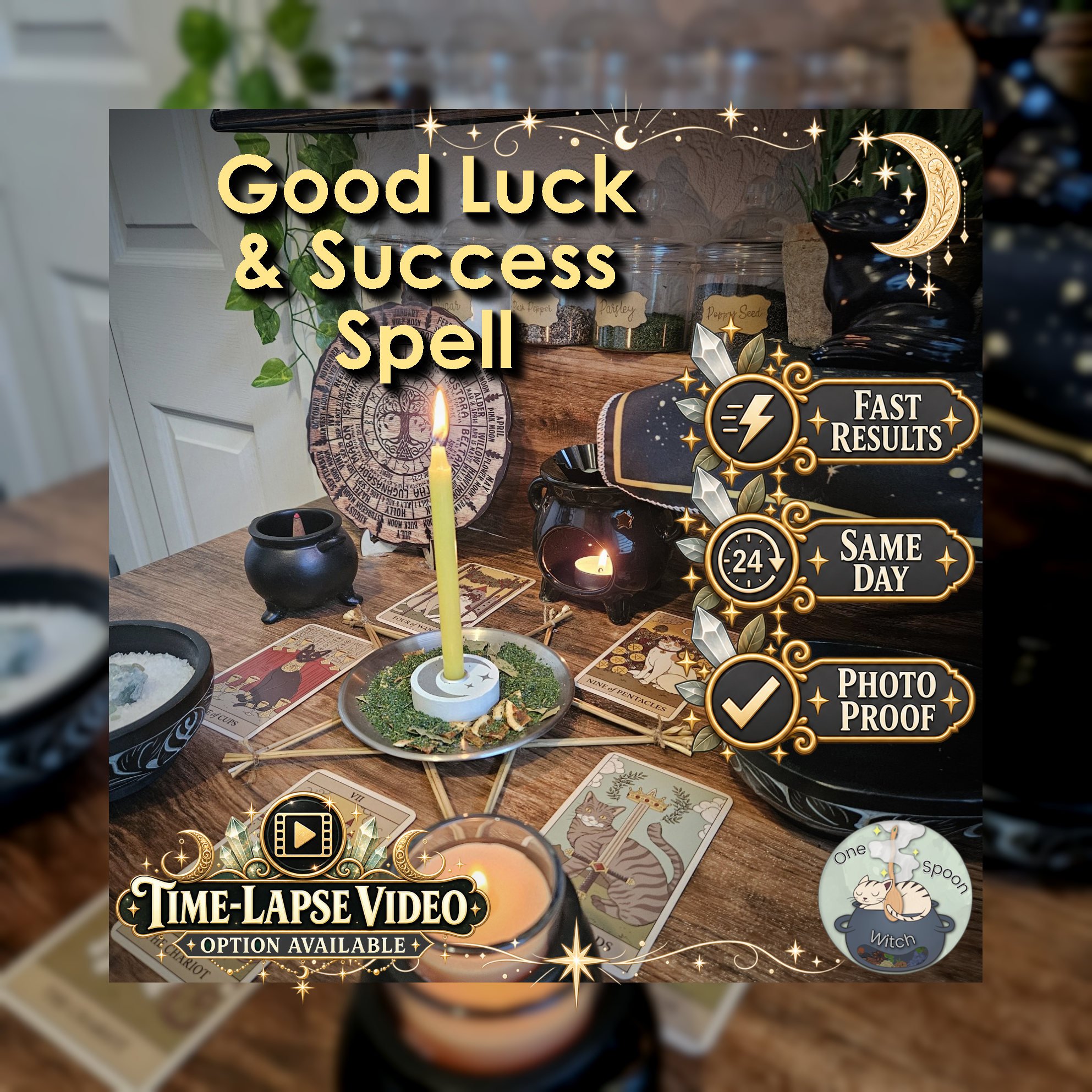 Success and Luck Spell - SAME DAY Casting for Prosperity, Money, Wealth, Opportunity, & Fortune