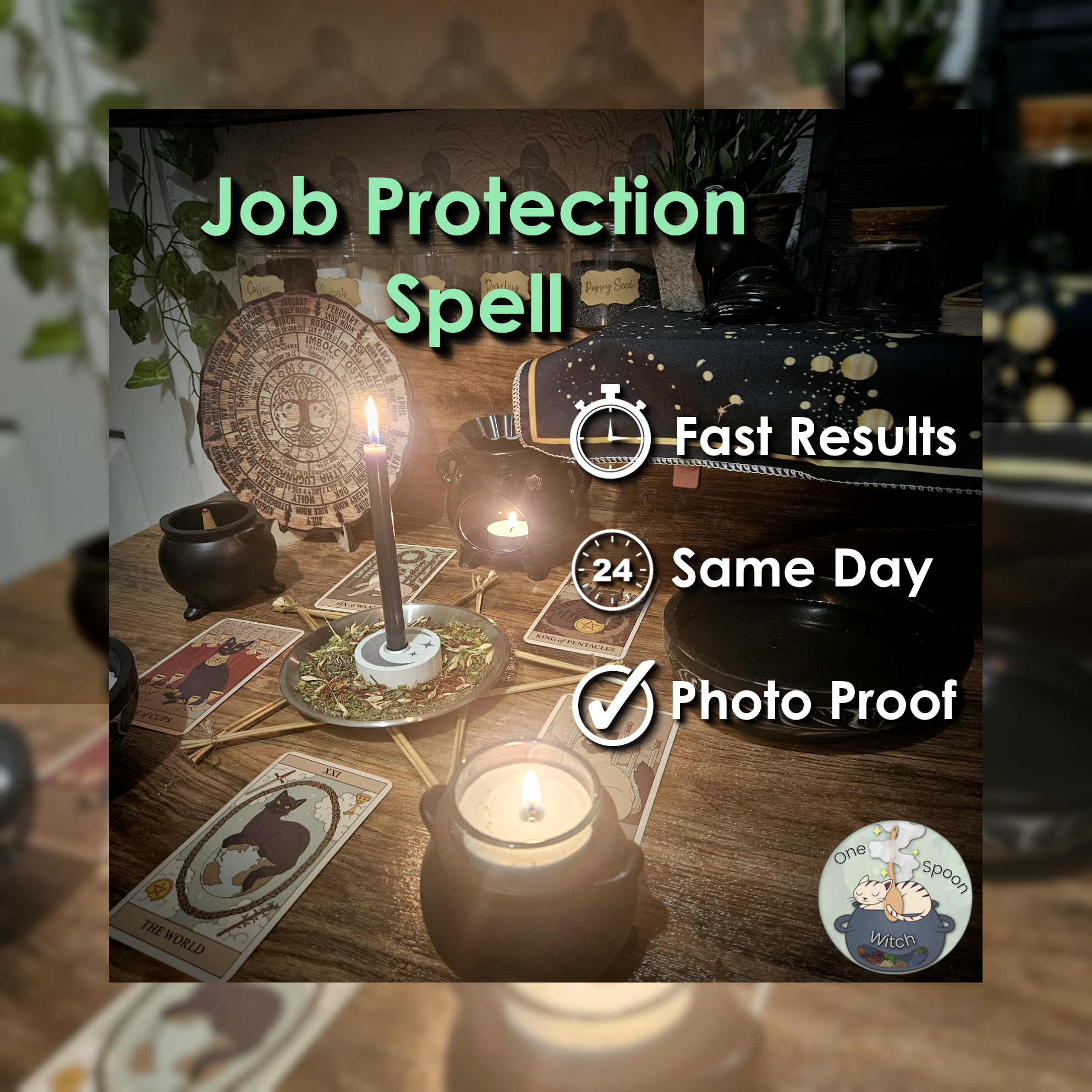 Job Protection Spell - SAME DAY Casting for Financial Success, Wealth, Prosperity, Opportunity, & Fortune 💫