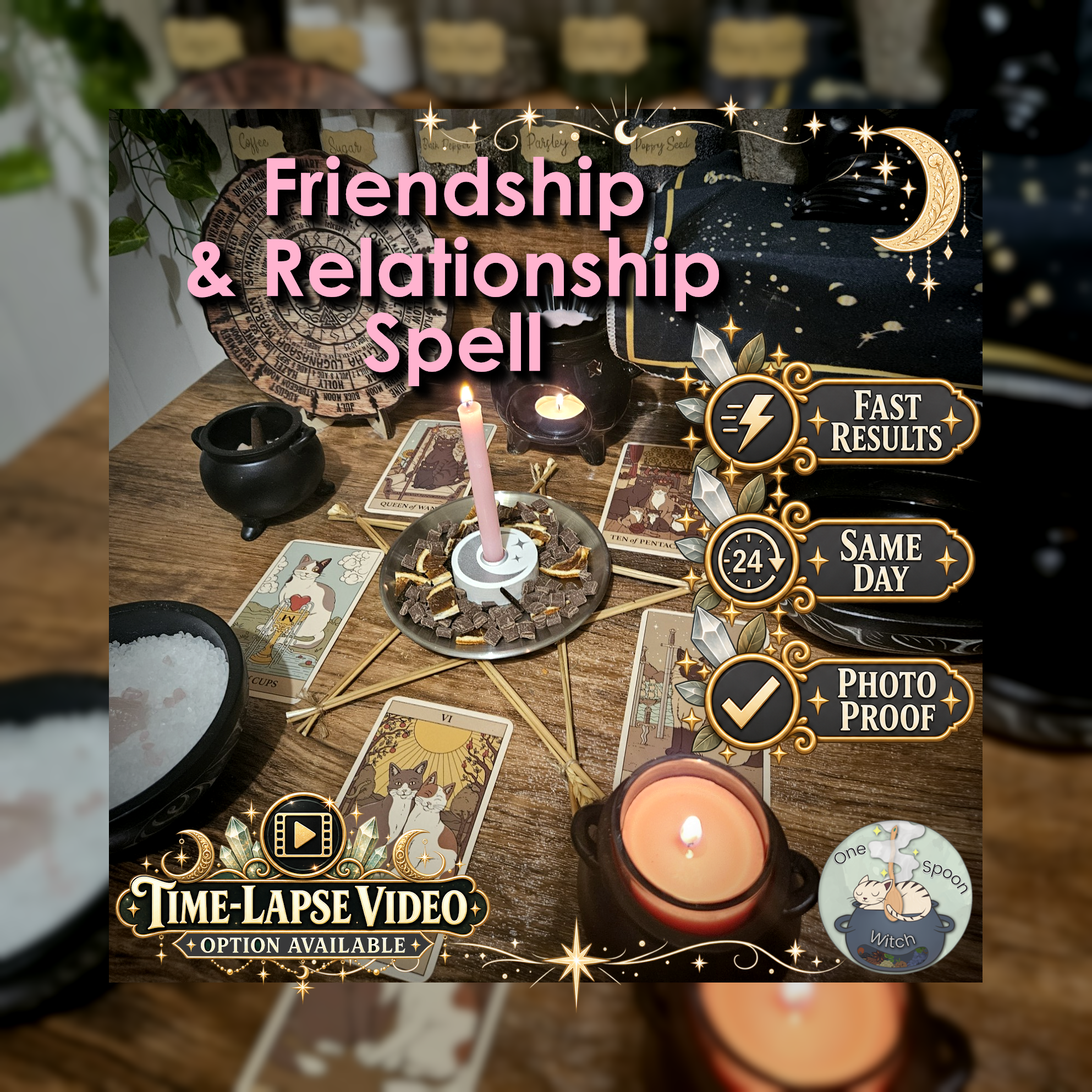 Friendship and Relationship Spell - SAME DAY Casting for Loyalty, Communication, Forgiveness, Trust, & Connection