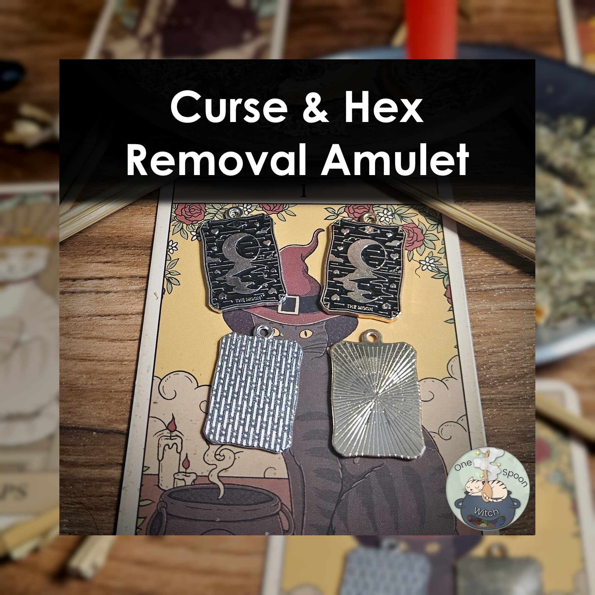 Ritually Bound Curse & Hex Removal Amulet - Magnet for Protection, Cleansing, Shielding (Tarot Charm Vessel) 💫