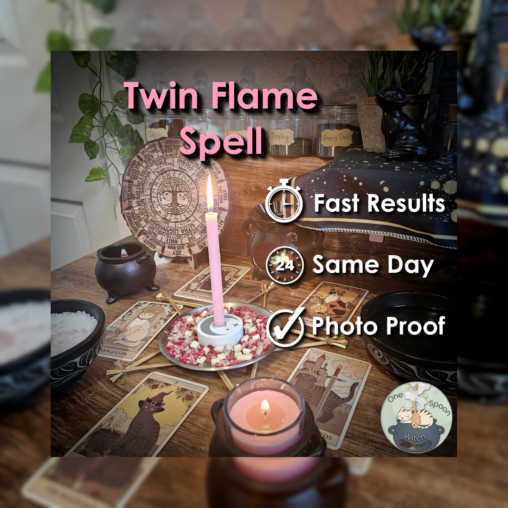 Twin Flame & Love Spell - SAME DAY Casting for Beauty, Attraction, Romance 🌷