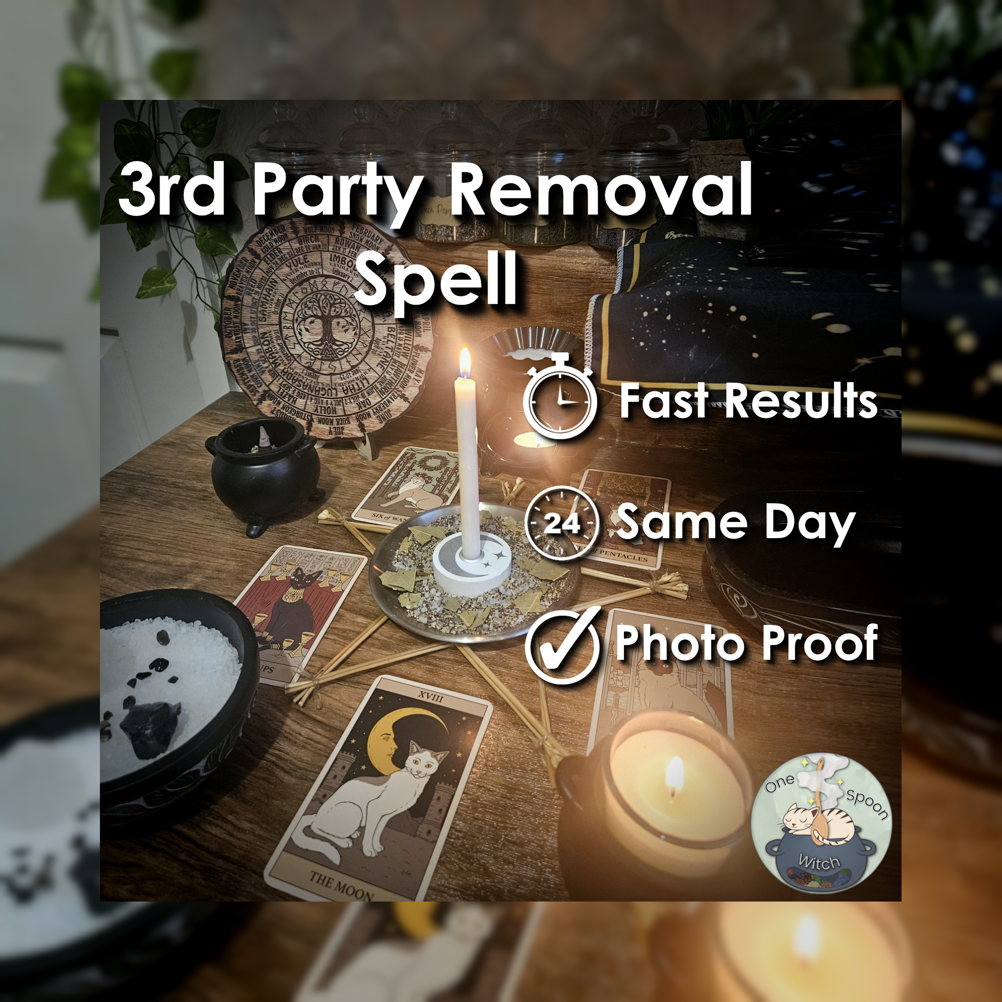 3rd Party Removal Spell - SAME DAY Casting for Purification, Cleansing, Cord Cutting, & Shielding 💫