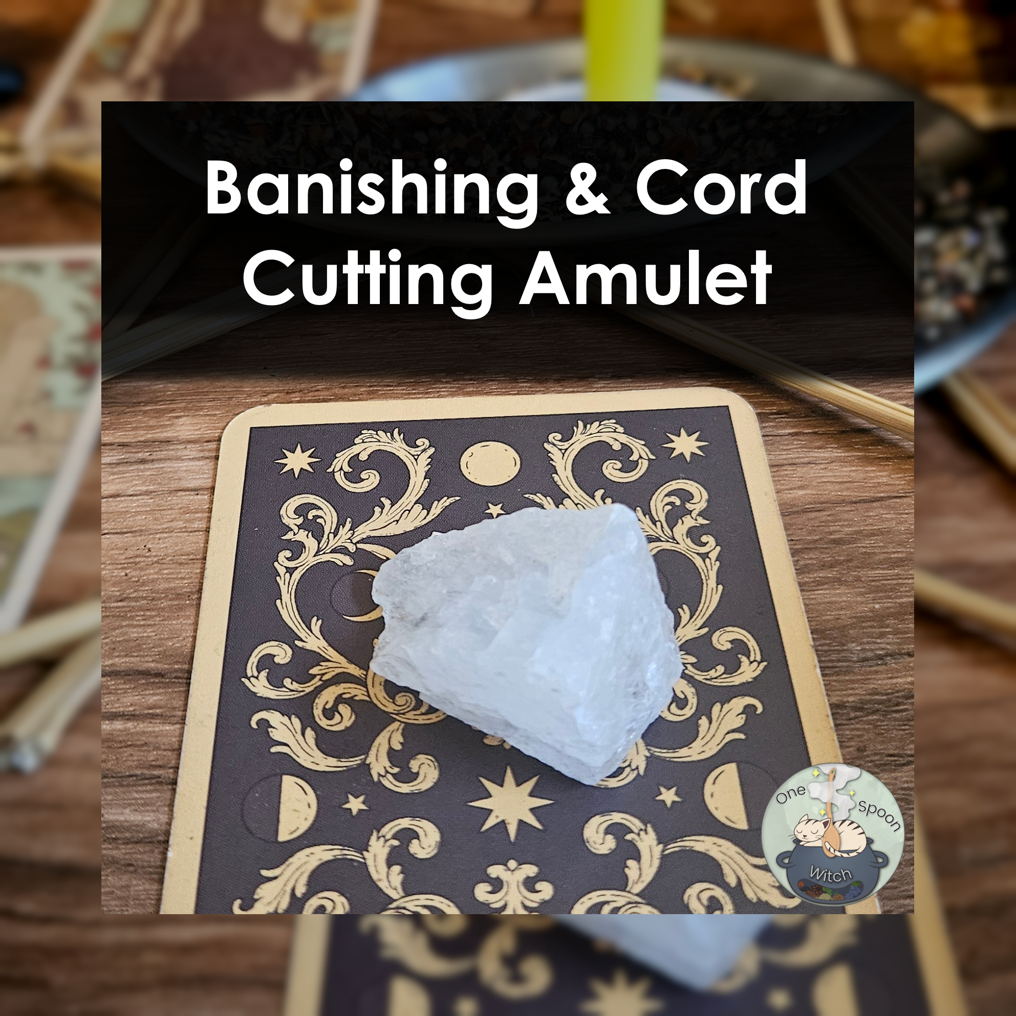 Ritually Bound Banishing & Cord Cutting Amulet - Magnet for Purification, Cleansing, Protection, Shielding (Raw Clear Quartz Crystal Vessel) 💫