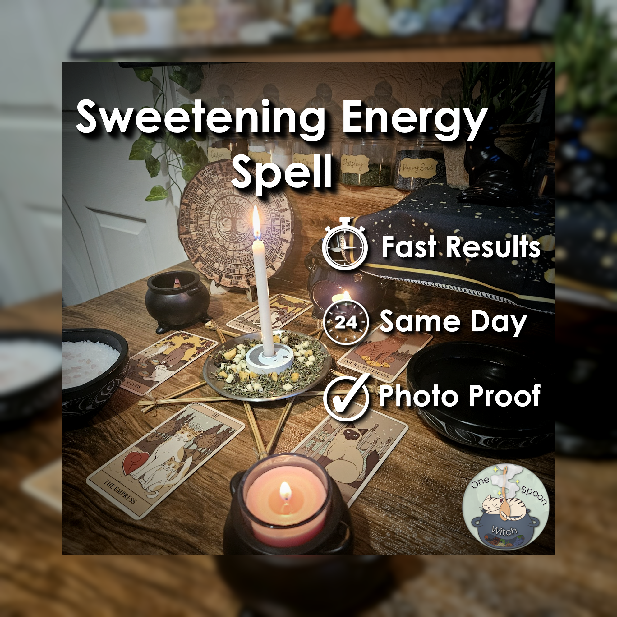 Sweetening & Positive Energy Spell - SAMEDAY Casting for Softer Energy, Warm Atmosphere, kindness, Caring, Contentment 🌷
