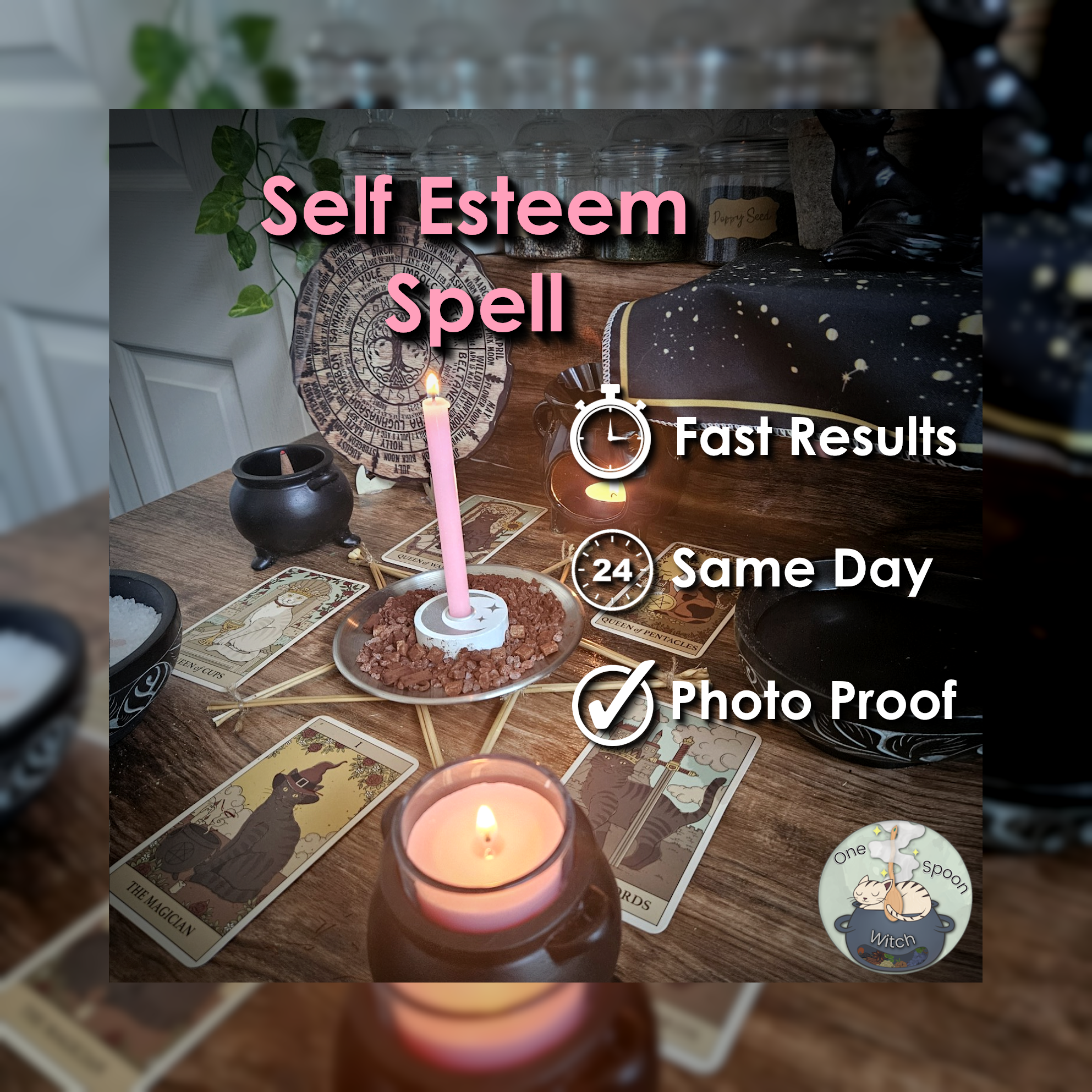 Self Esteem and Confidence Spell - SAME DAY Casting for Beauty, Healing, Empowerment, Radiance 🌷