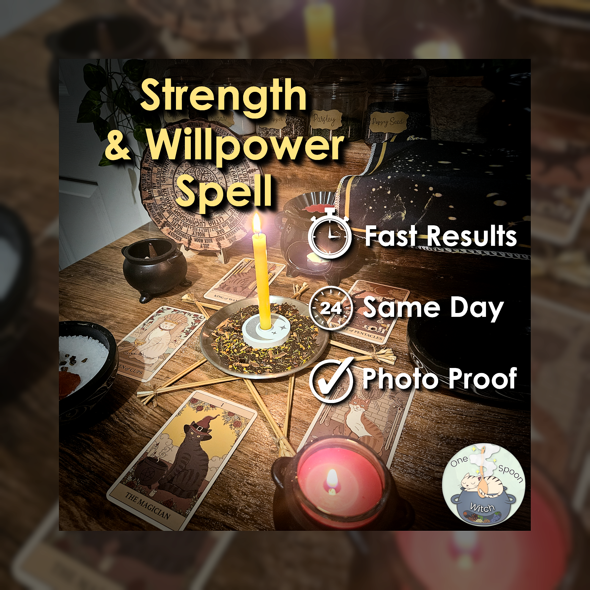 Strength and Willpower Spell - SAME DAY Casting for Confidence, Power, Resilience, Courage, & Motivation 🔥