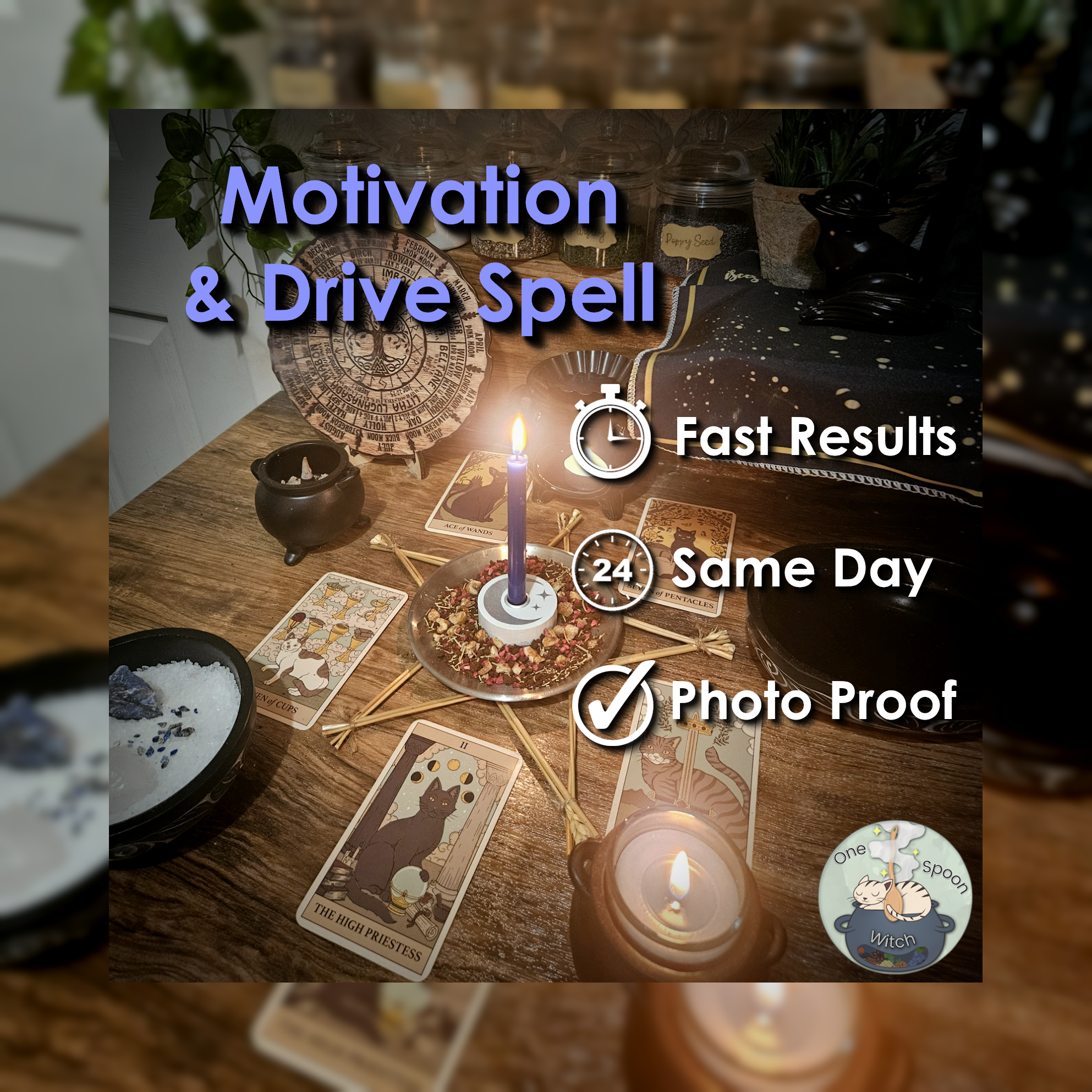 Motivation & Drive Spell - SAME DAY Casting for Motivation, Focus, Grounding, Creativity, & Balance 🔎