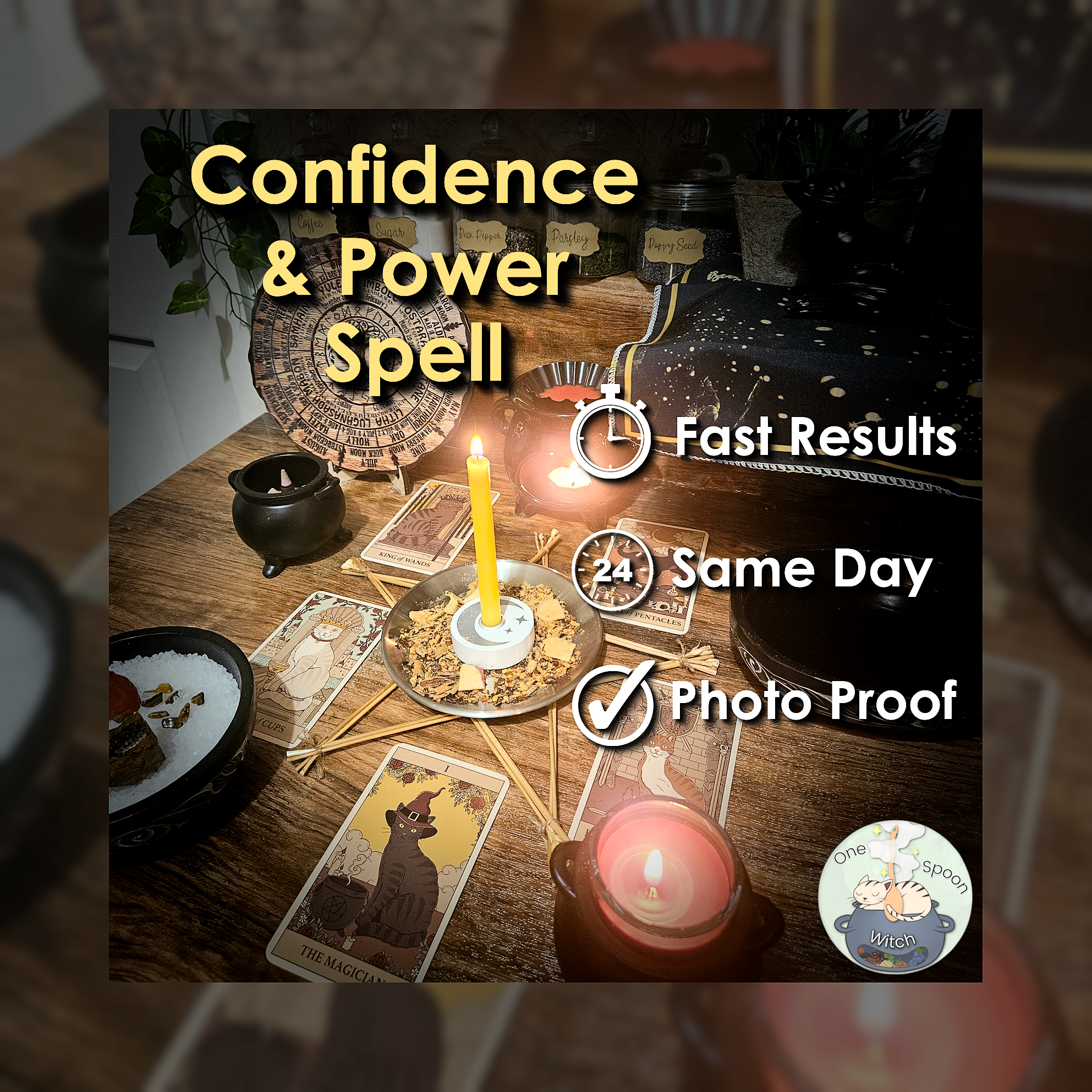 Confidence and Power Spell - SAME DAY Casting for Willpower, Resilience, Strength, Courage, & Motivation 🔥