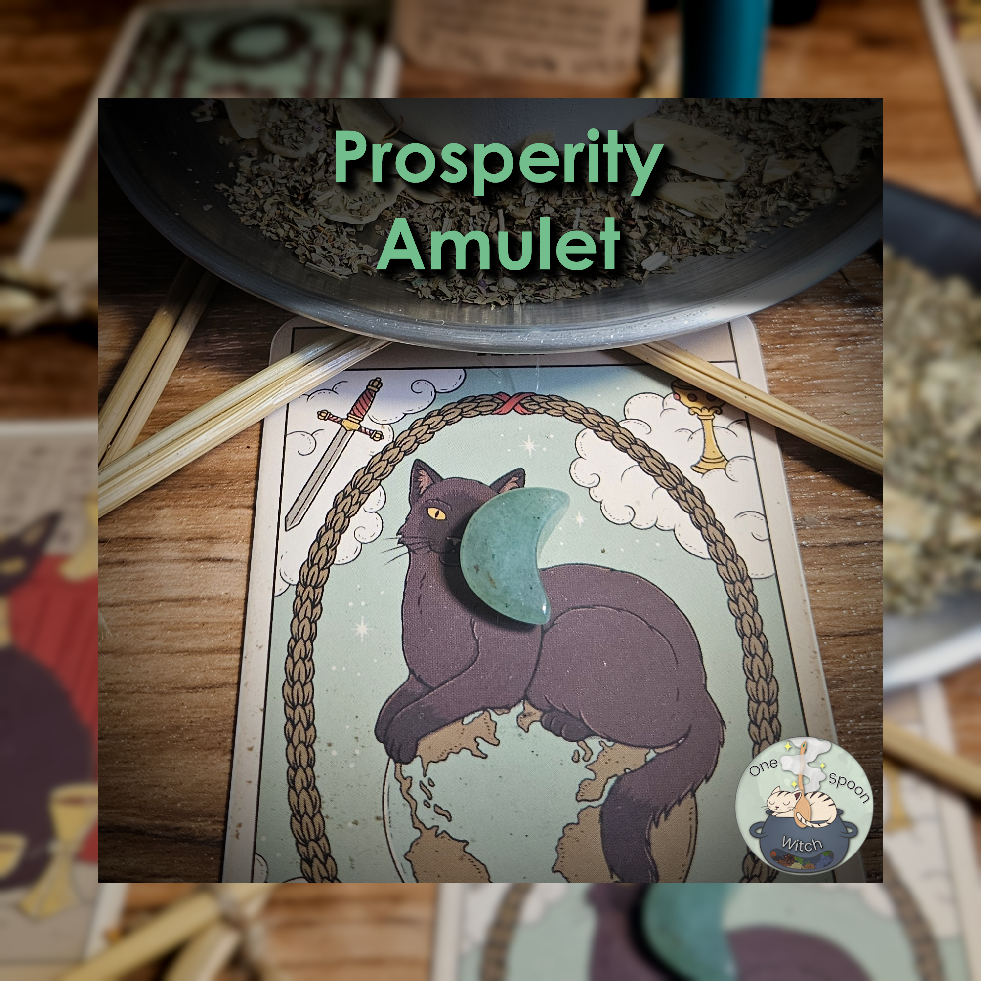A decorative amulet symbolizing job success, featuring intricate designs and vibrant colors, representing prosperity and achievement. (Copy)
