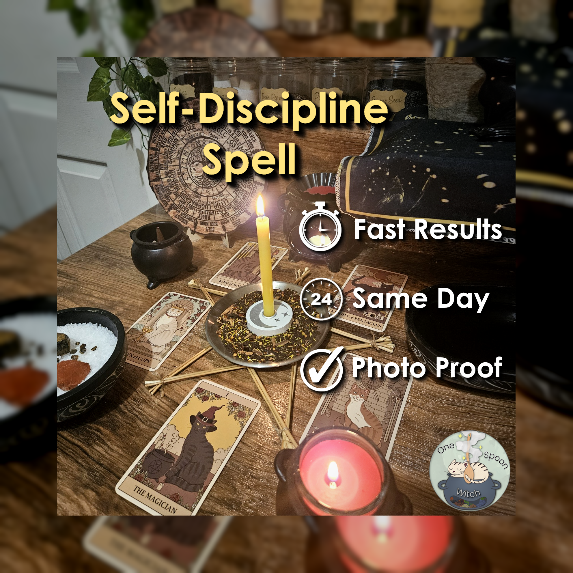 Self-Discipline & Willpower Spell - SAME DAY Casting for Confidence, Power, Resilience, Courage, Motivation 🔥