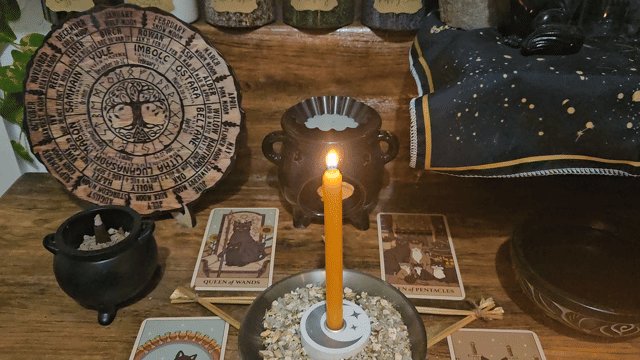 A close-up video showing the same-day ritual and spell casting in progress for the Fertility and Virility Spell.
