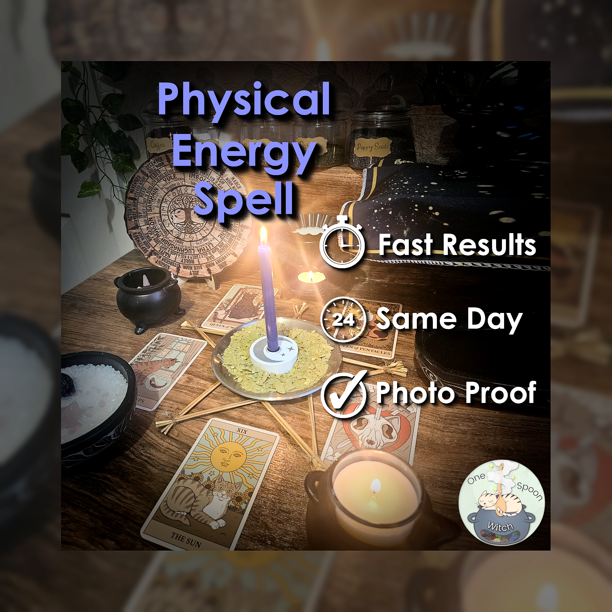 Physical Energy Spell - SAME DAY Casting for Cleansing, Peace, Health, Protection, & Balance 🍃