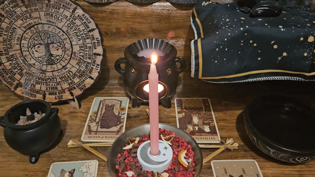 A close-up video showing the same-day ritual and spell casting in progress for the Apology and Forgiveness Spell.