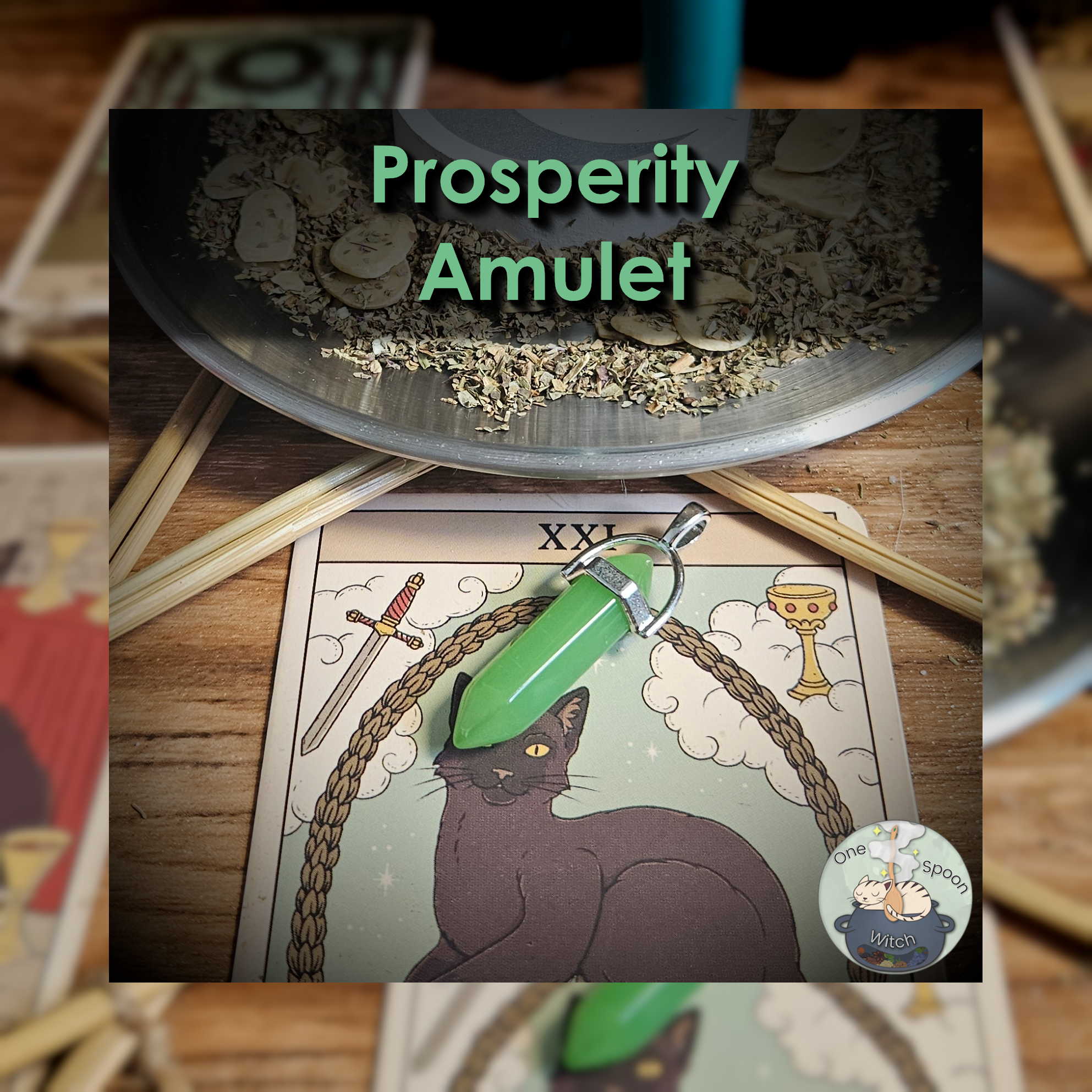 Ritually Bound Prosperity Amulet - Magnet for Financial Abundance, Success, Wealth, Opportunity, Fortune (Aventurine Crystal Charm Vessel) 💫