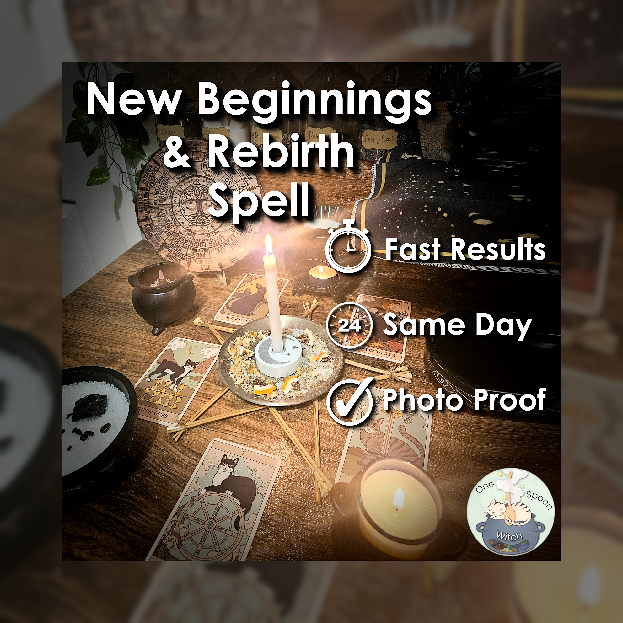 New Beginnings & Rebirth Spell - SAME DAY Casting for New Opportunities, Success, Clarity, Cleansing, and Blocks 💡