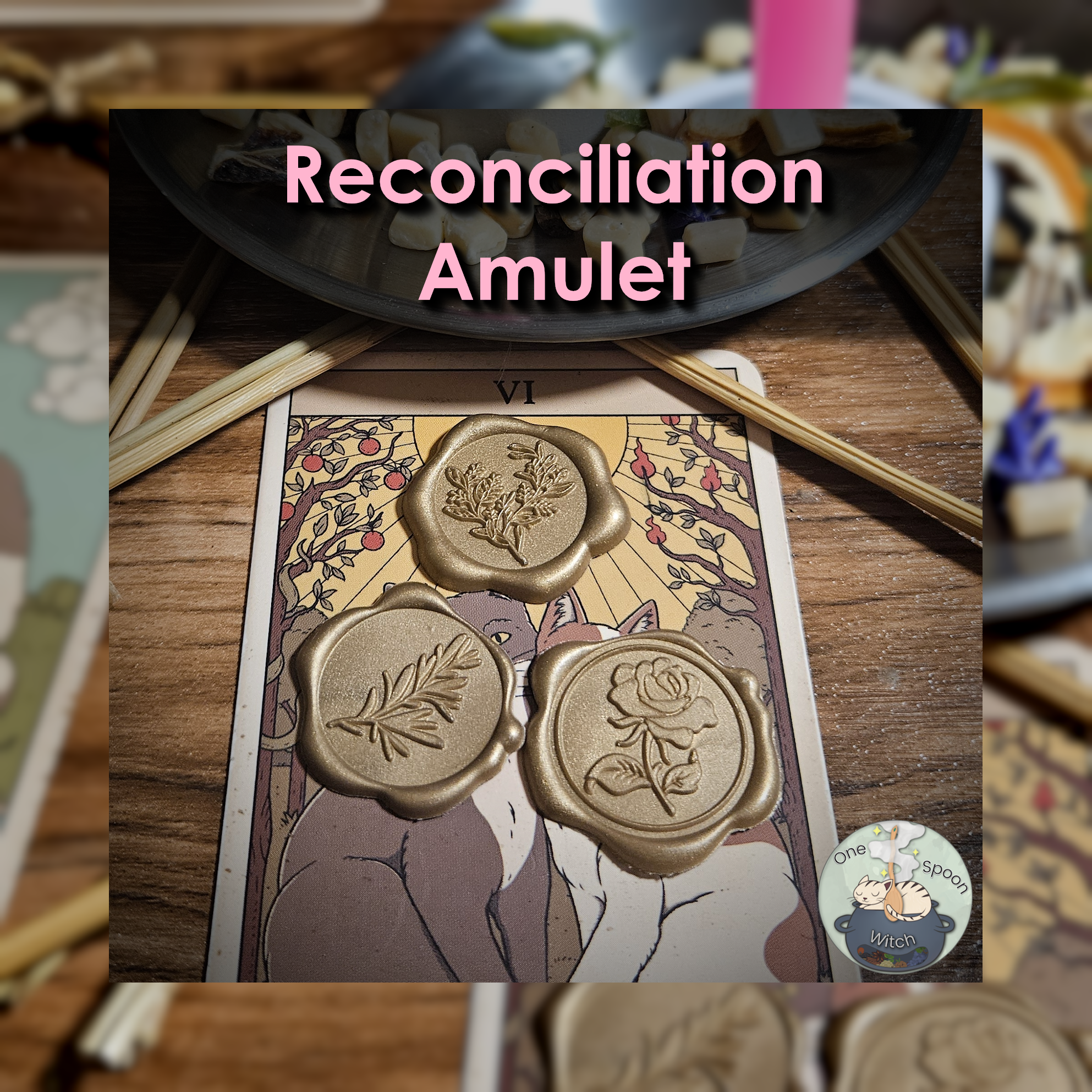 Ritually Bound Reconciliation Amulet - Magnet for Trust, Communication, Connection, Loyalty, Friendship (Wax Seal Vessel) 🩷