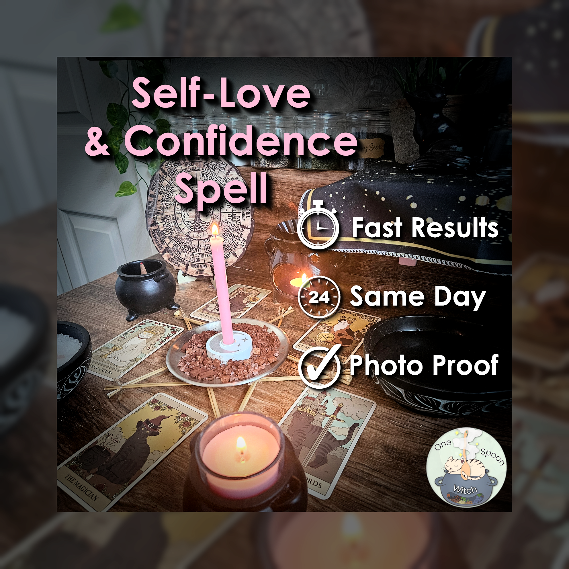 Self-Love and Confidence Spell - SAME DAY Casting for Beauty, Healing, Empowerment, Attraction, & Radiance 🌷