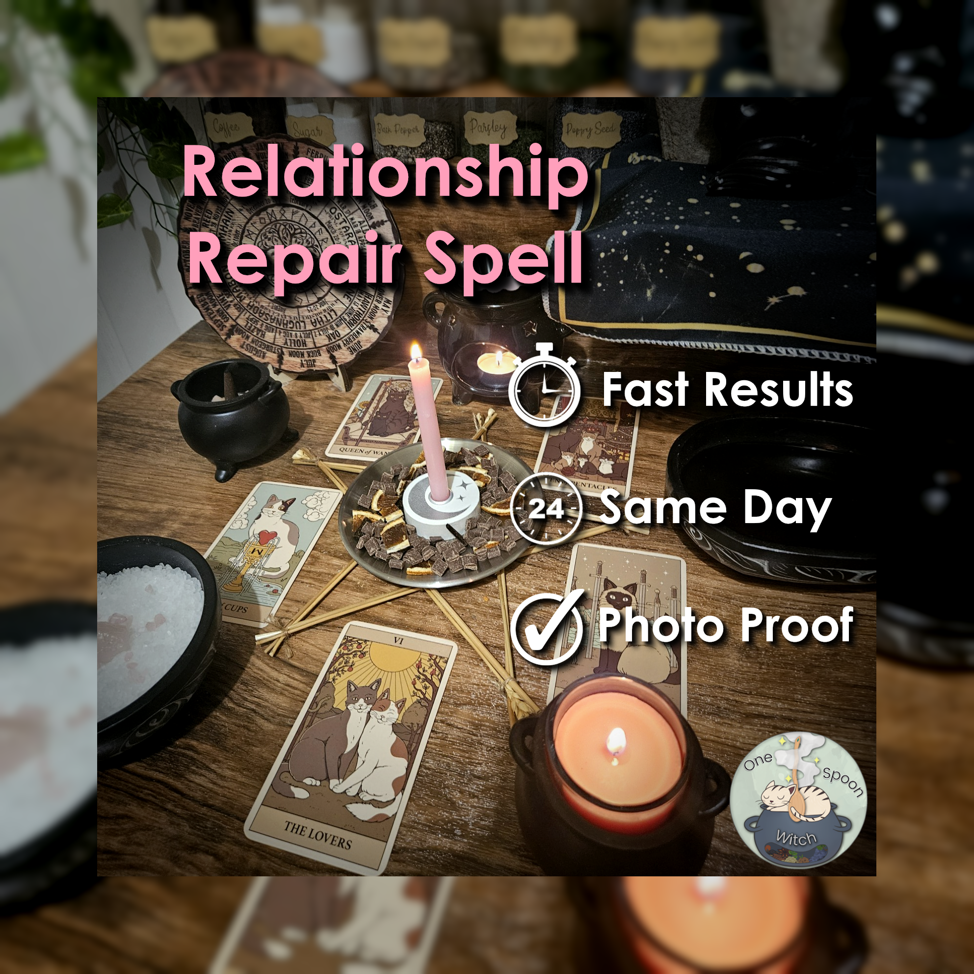 Relationship Repair Spell - SAME DAY Casting for Loyalty, Communication, Forgiveness, Trust, Connection 🩷