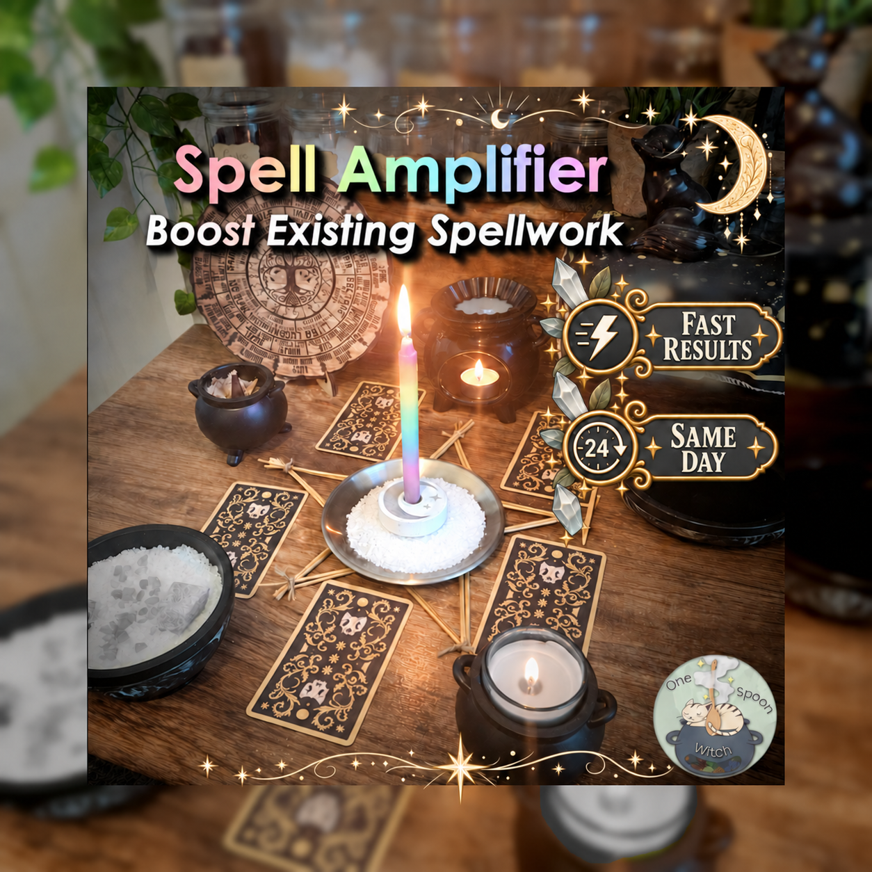 Spell Amplifier - SAME DAY Casting to Boost, Strengthen, Reinforce, Recharge, & Renew Existing Spellwork