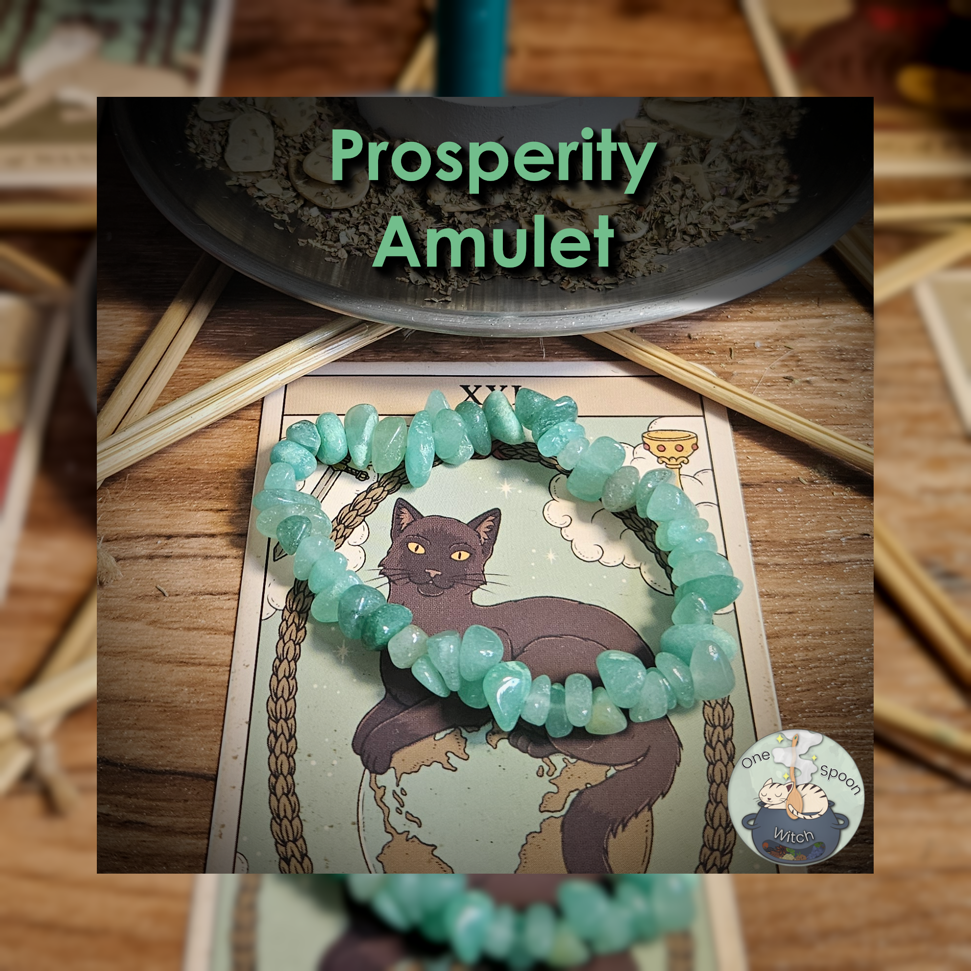 Prosperity Amulet - Magnet for Financial Abundance, Success, Wealth, Opportunity, Fortune (Aventurine Bracelet) 💫