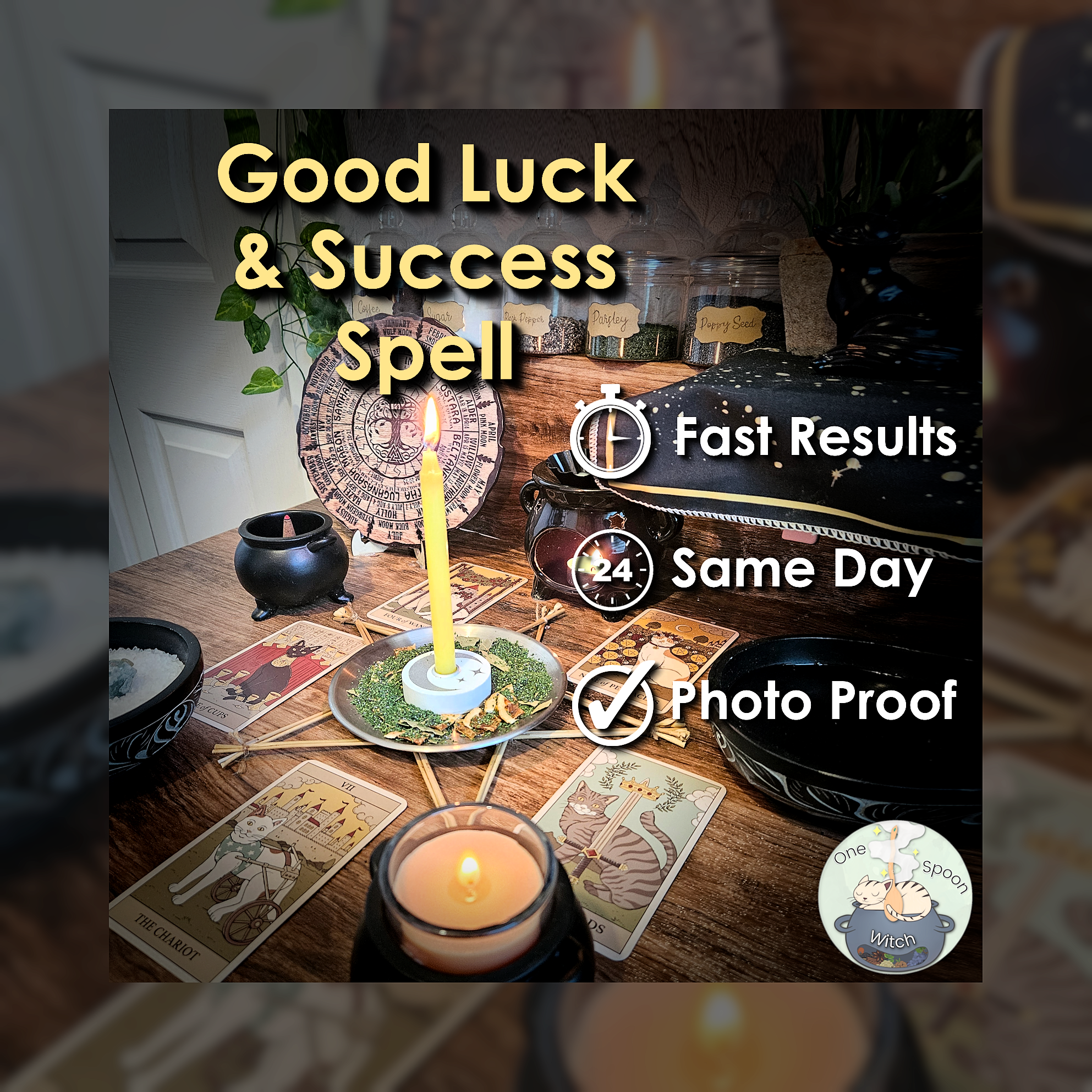 Success and Luck Spell - SAME DAY Casting for Prosperity, Money, Wealth, Opportunity, & Fortune 💫