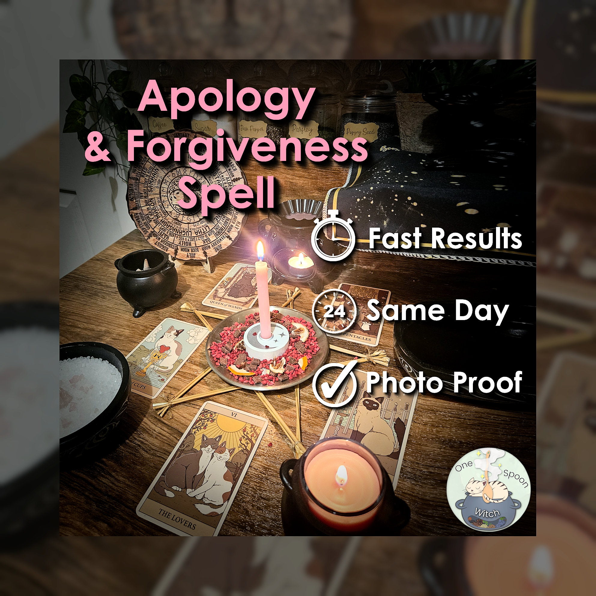 Apology and Forgiveness Spell - SAME DAY Casting for Trust, Communication, Connection, Loyalty, & Friendship 🩷