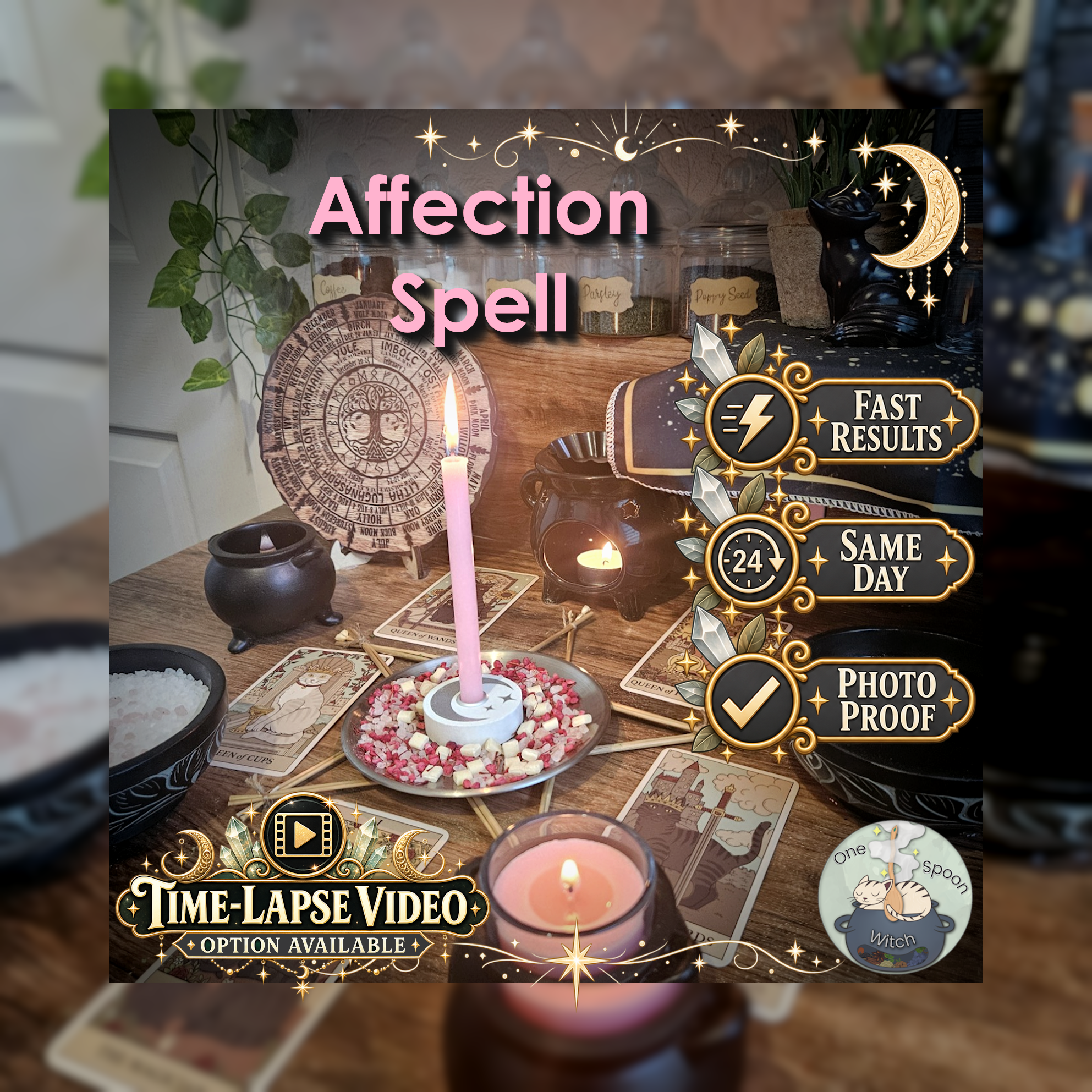 Affection and Romance Spell - SAME DAY Casting for Beauty, Empowerment, Attraction, Confidence, & Radiance