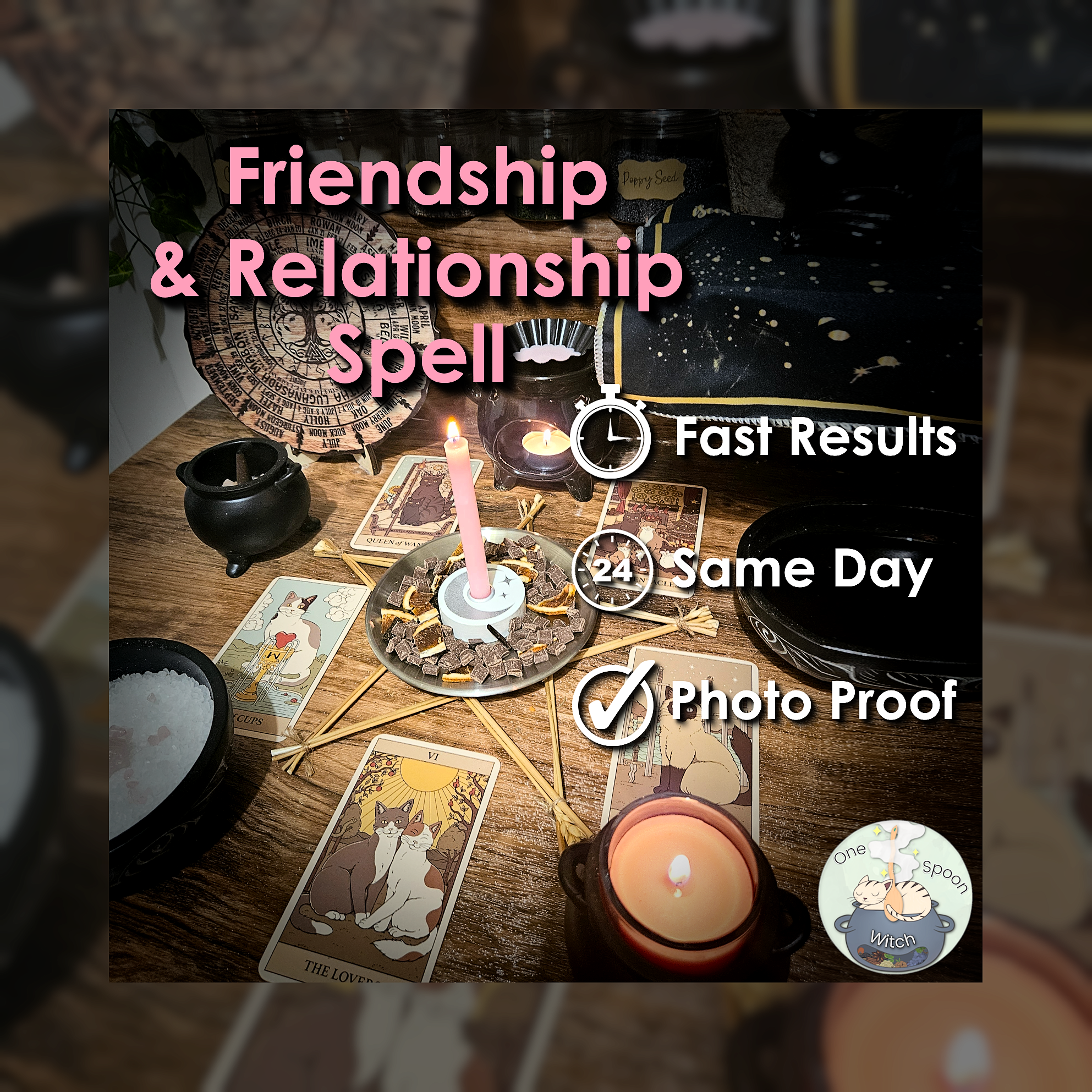 Friendship and Relationship Spell - SAME DAY Casting for Loyalty, Communication, Forgiveness, Trust, & Connection 🩷