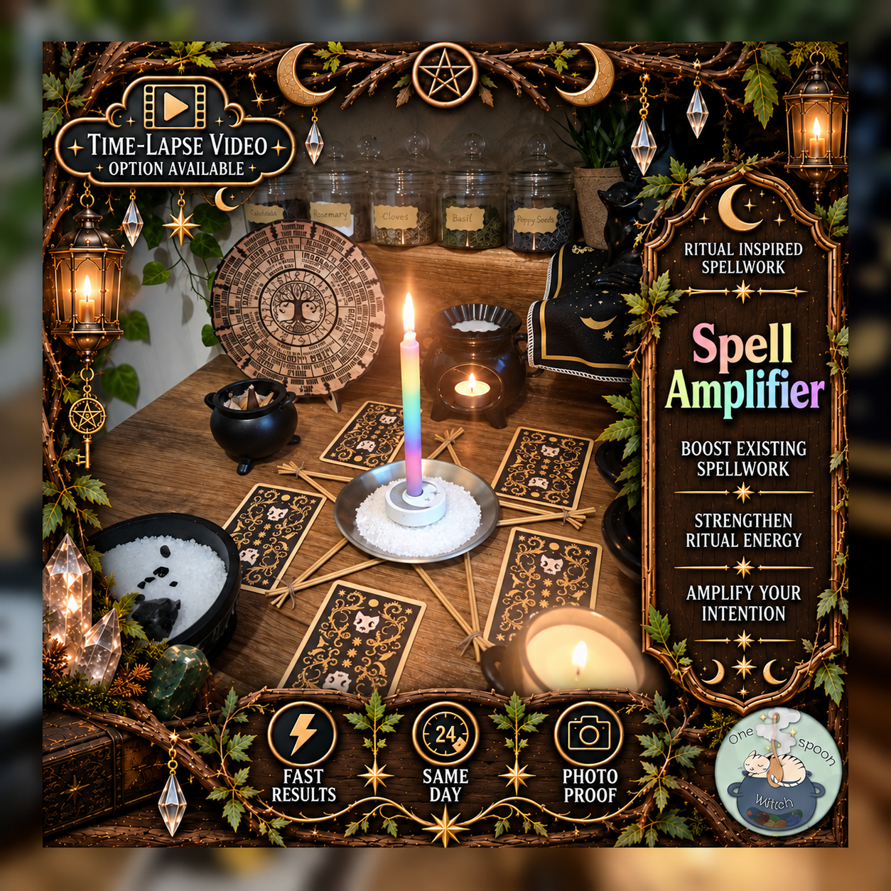 Spell Amplifier - SAME DAY Casting to Boost, Strengthen, Reinforce, Recharge, & Renew Existing Spellwork