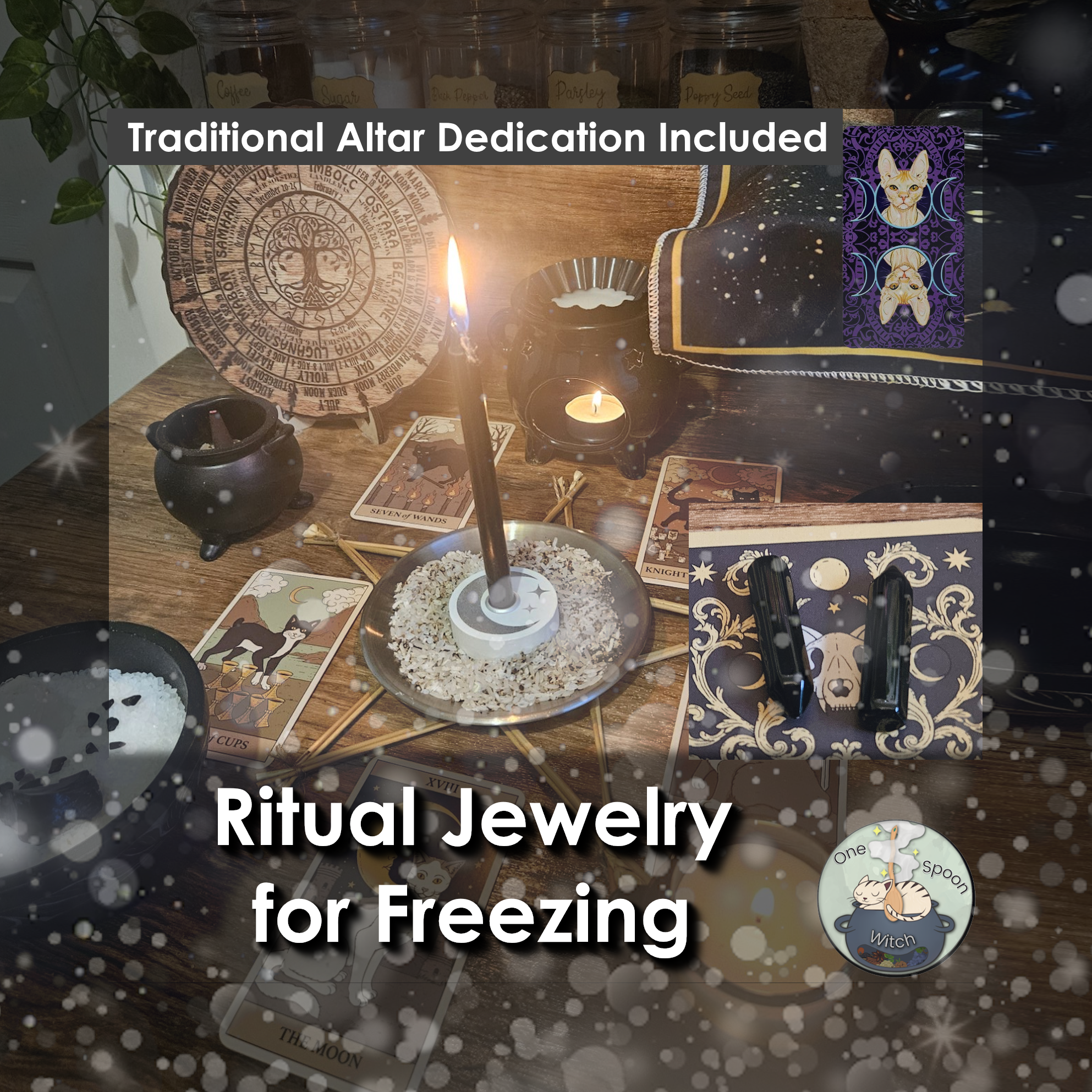 Freezing Ritual Pendant Amulet, Halting Negativity Boundary Shielding Talisman, Jewelry