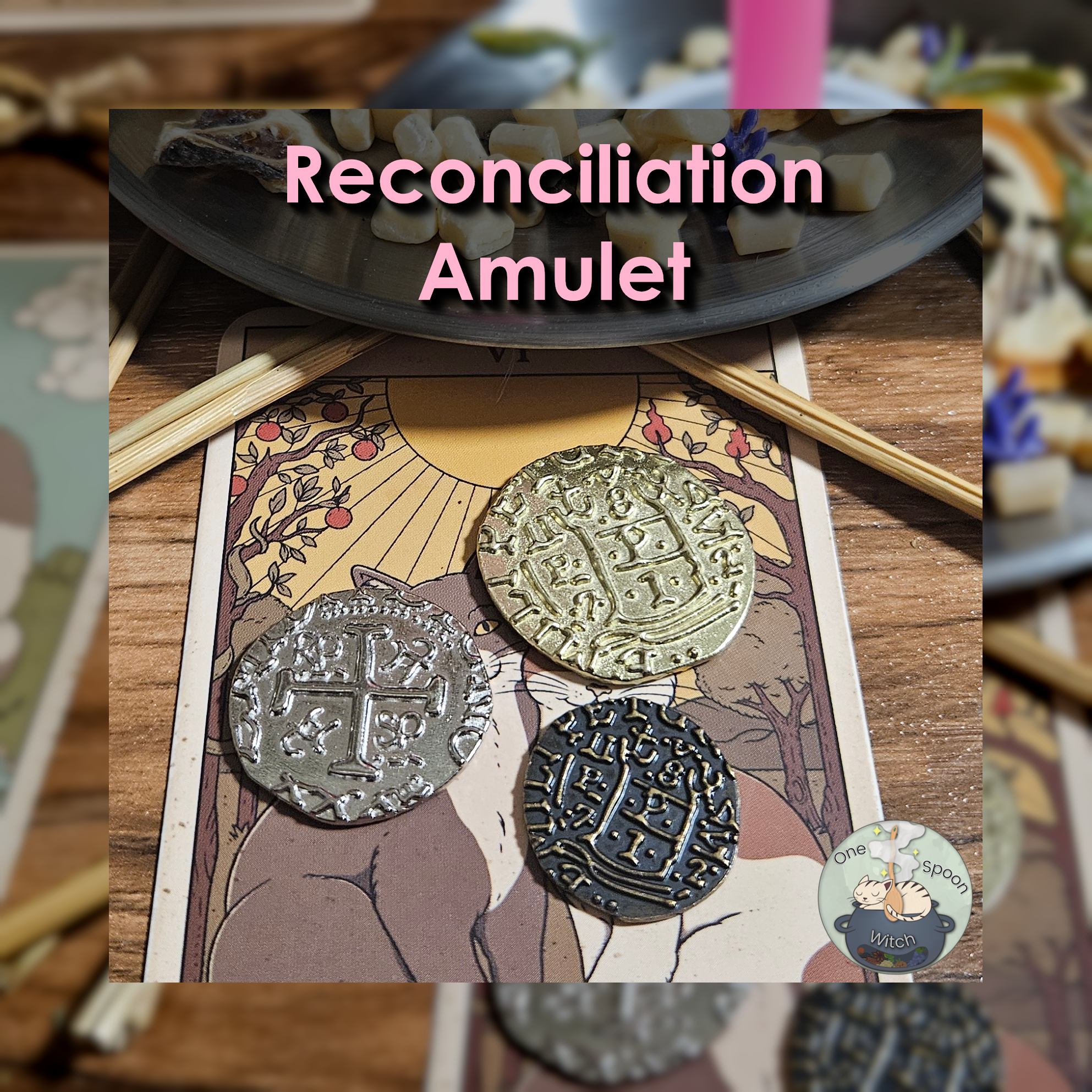 Ritually Bound Reconciliation Amulet - Magnet for Trust, Communication, Connection, Loyalty, Friendship (Coin Vessel) 🩷