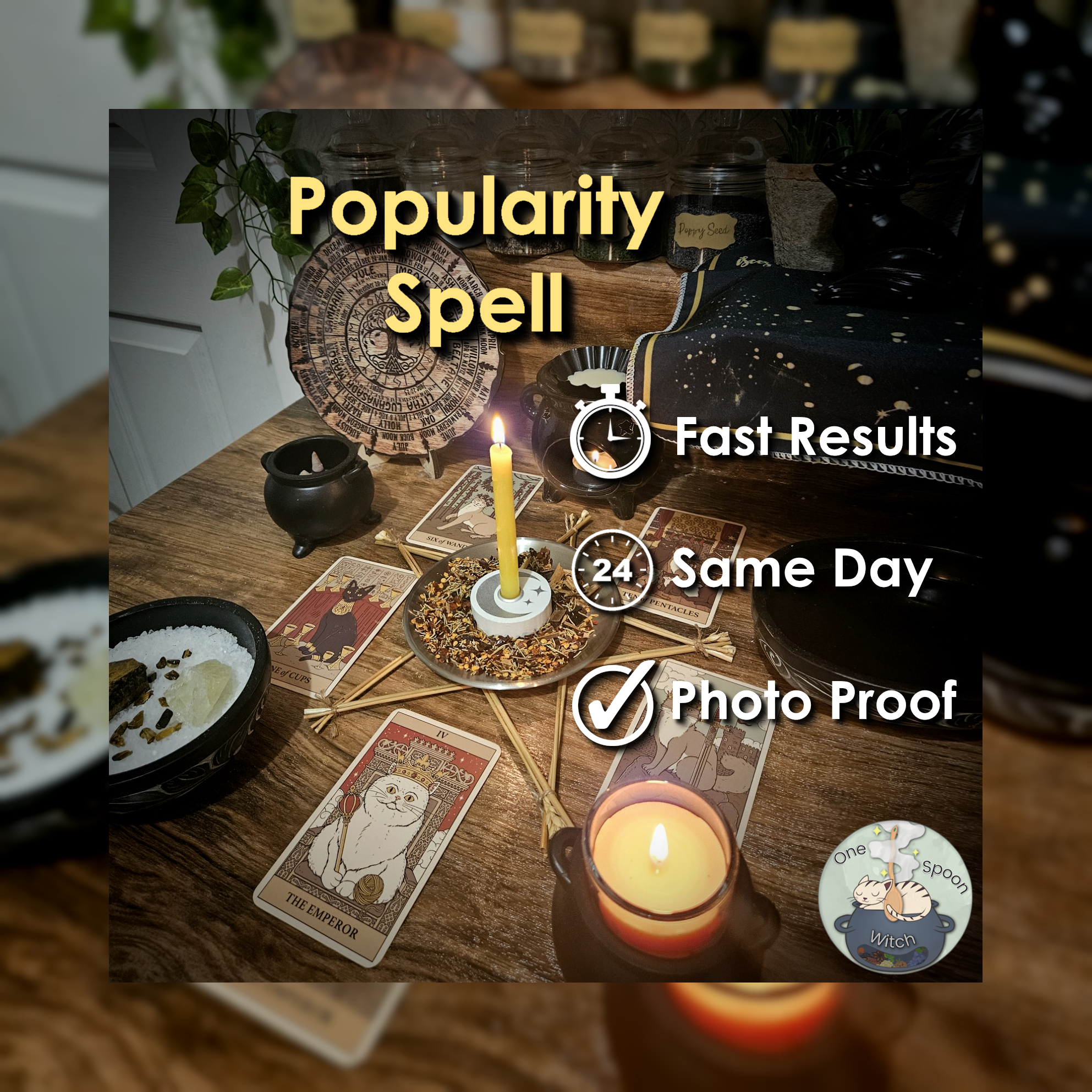 Popularity and Respect Spell - SAME DAY Casting for Adoration, Recognition, Fame, Opportunity, & Success 🏆
