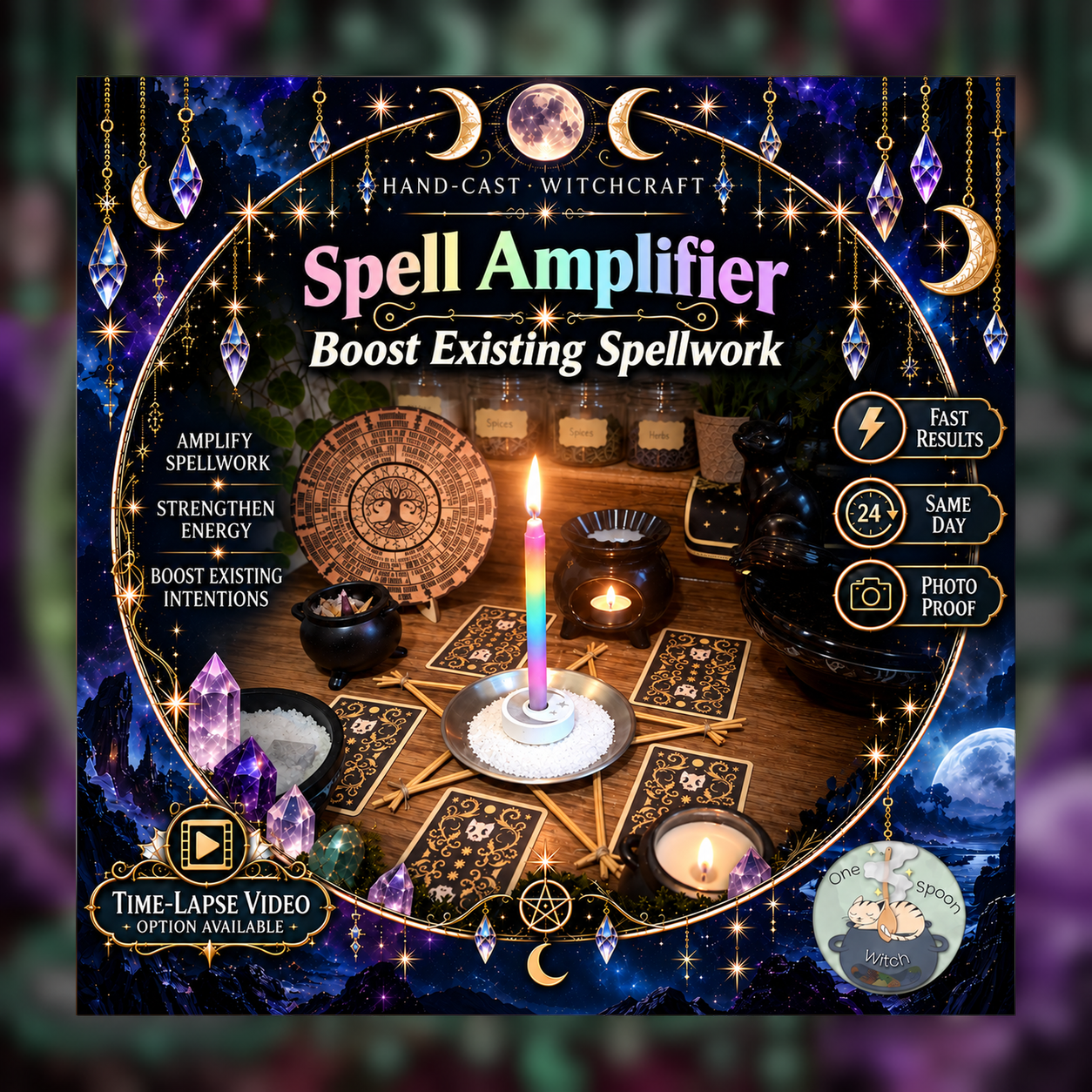 Spell Amplifier - SAME DAY Casting to Boost, Strengthen, Reinforce, Recharge, & Renew Existing Spellwork