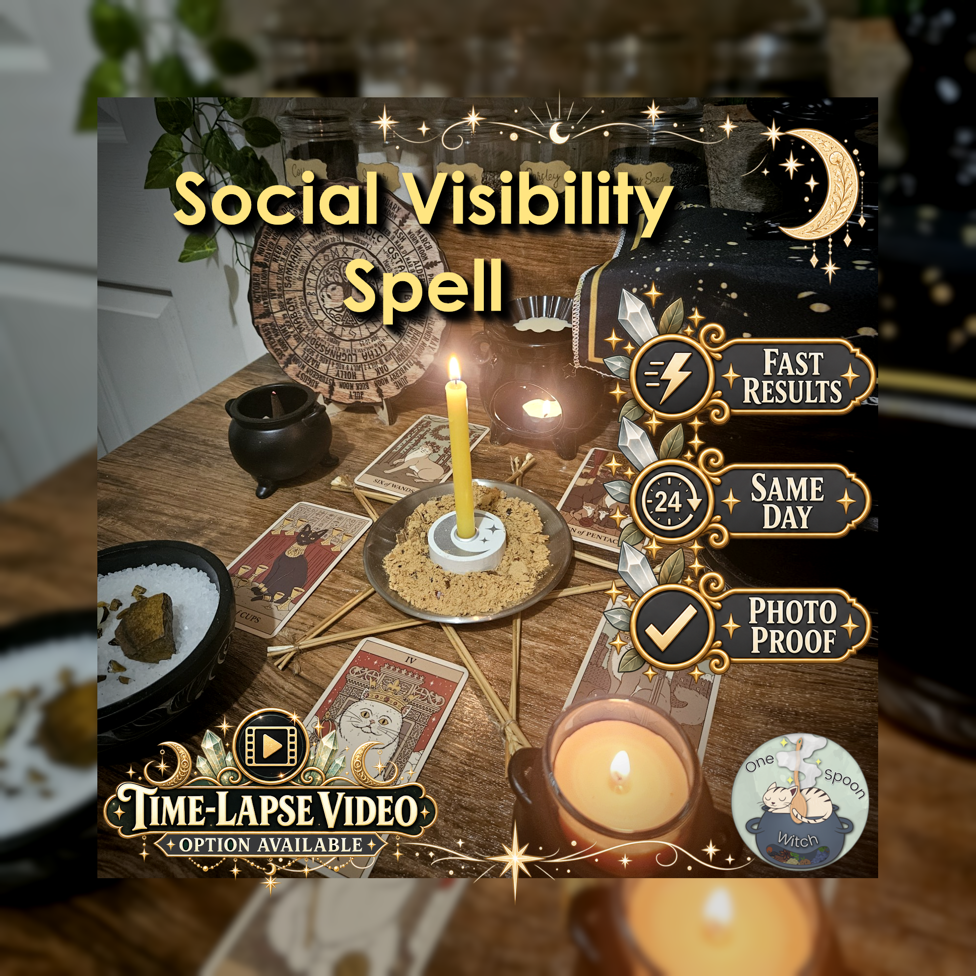 Social Media Spell - SAME DAY Casting for Respect, Power, Recognition, Opportunity, & Success