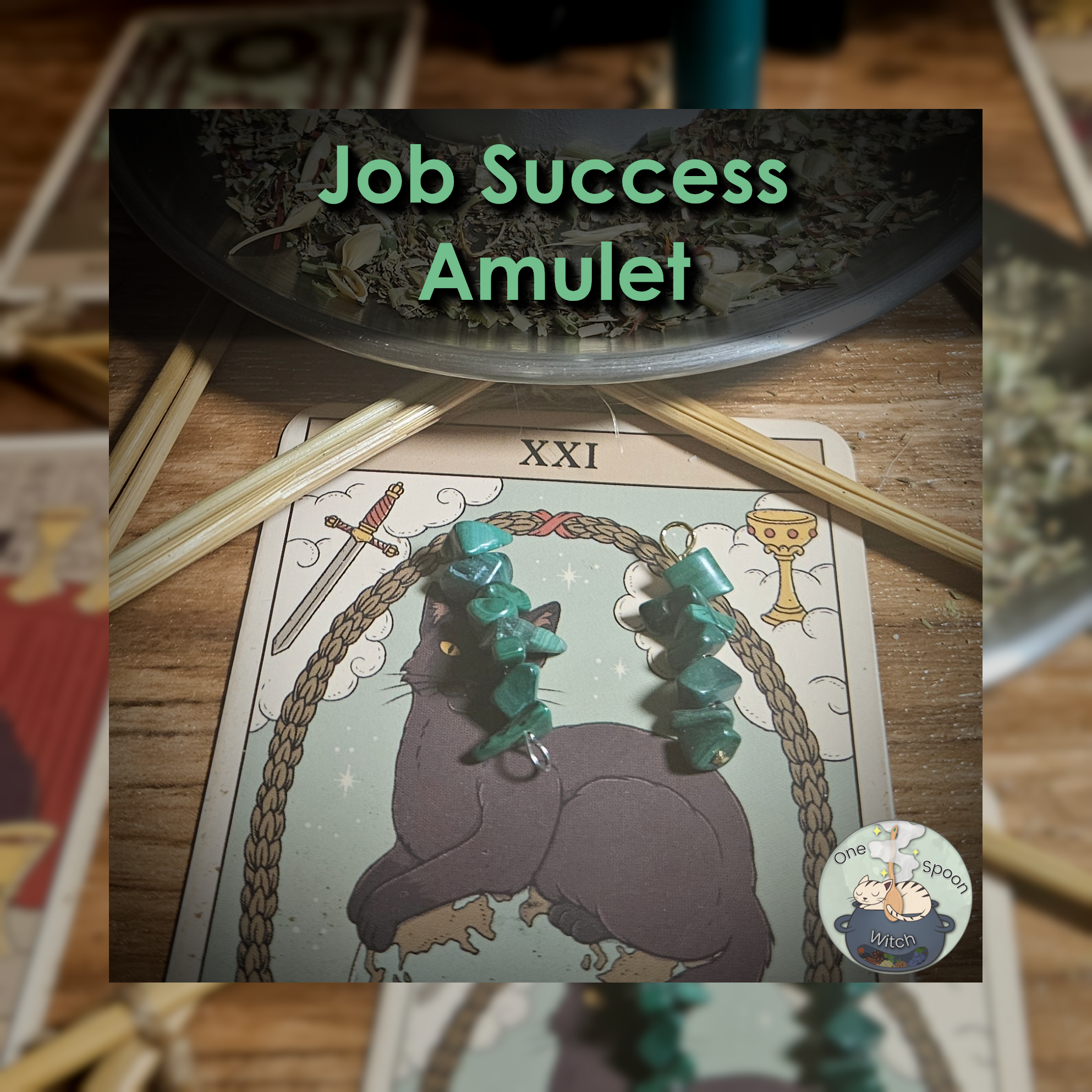 Job Success Amulet - Magnet for Financial Success, Wealth, Prosperity, Opportunity, Fortune (Aventurine Charm) 💫