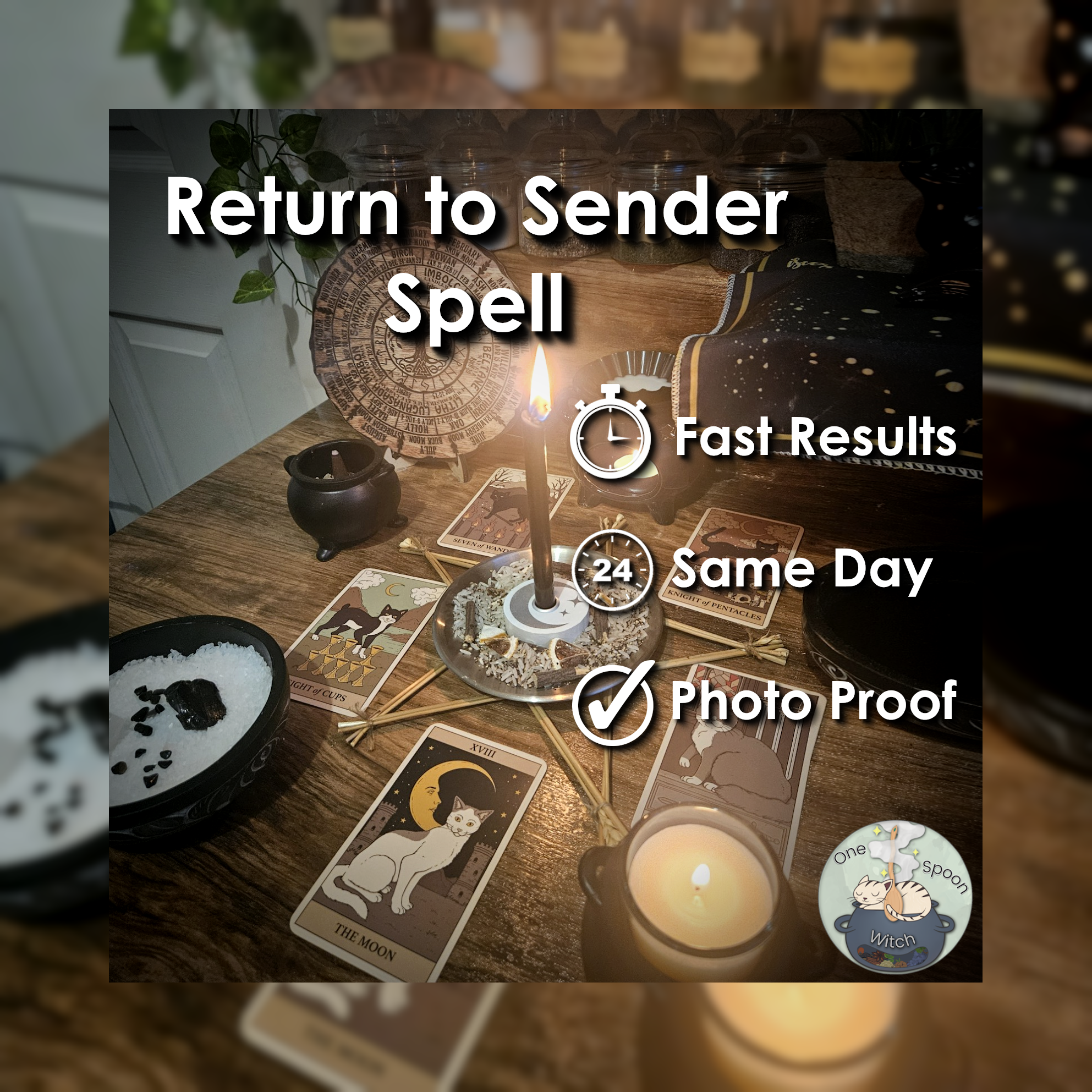 Return to Sender & Mirror Spell - SAMEDAY Casting for Cleansing, Shielding, Protection ❄️
