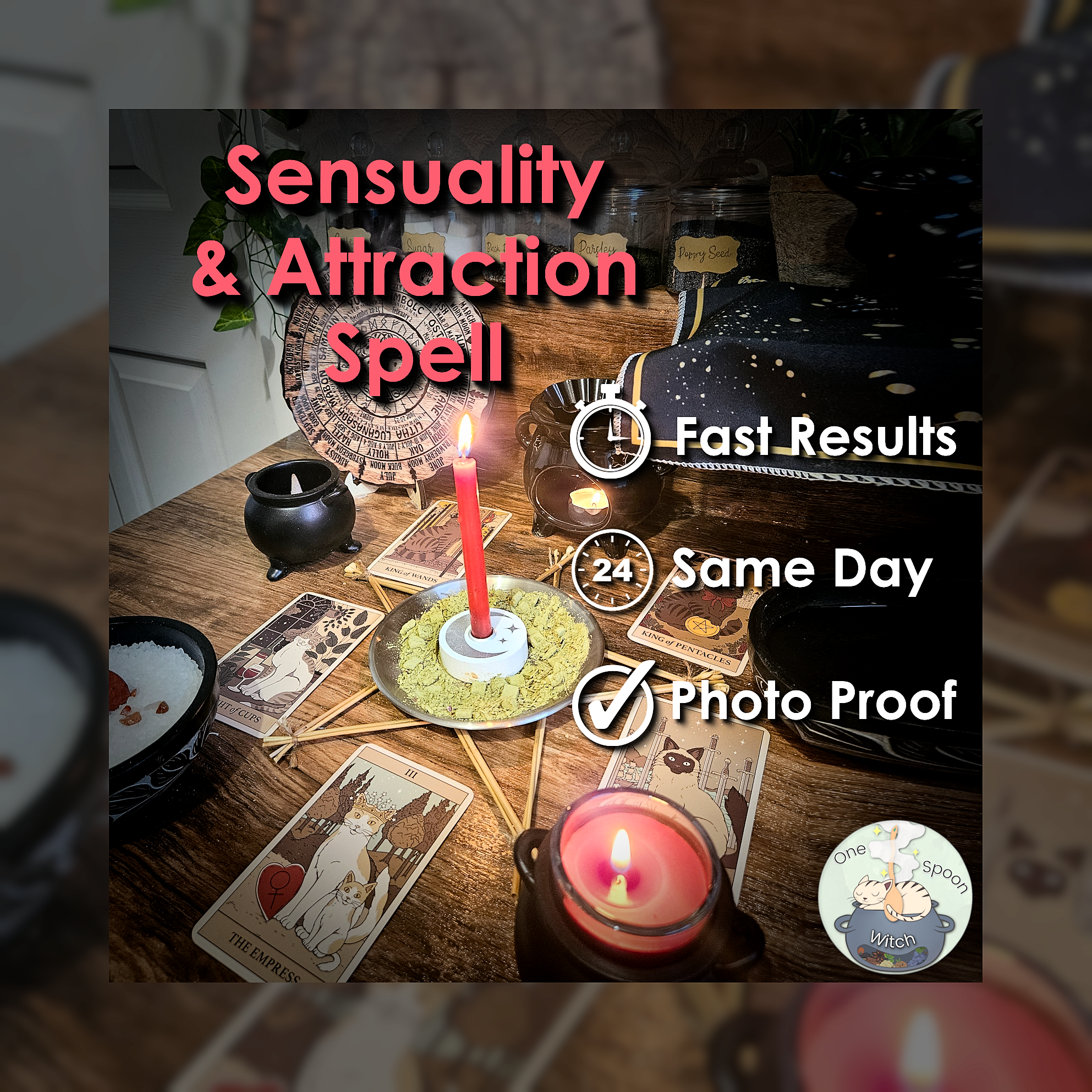 Sensuality and Attraction Spell - SAME DAY Casting for Passion, Connection, Seduction, Love, & Chemistry 💞