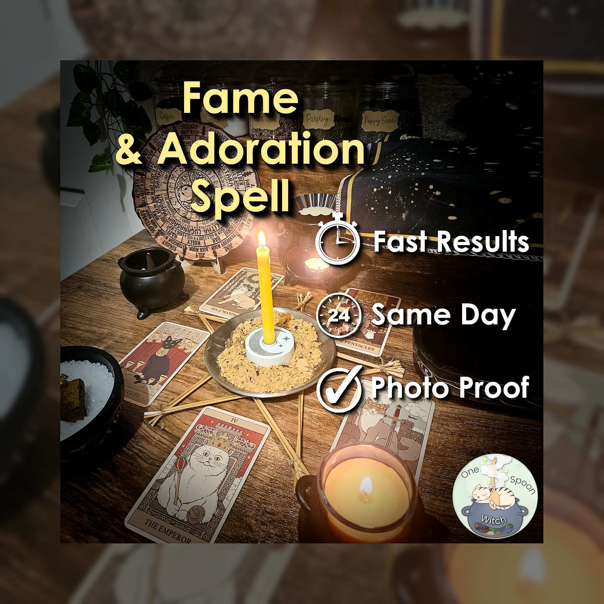 Fame and Adoration Spell - SAME DAY Casting for Respect, Power, Recognition, Opportunity, & Success 🏆