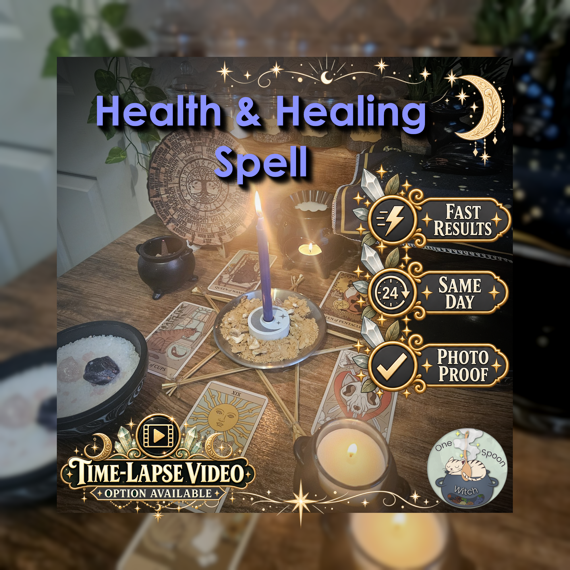 Health and Healing Spell - SAME DAY Casting for Cleansing, Peace, Energy, Protection, & Balance